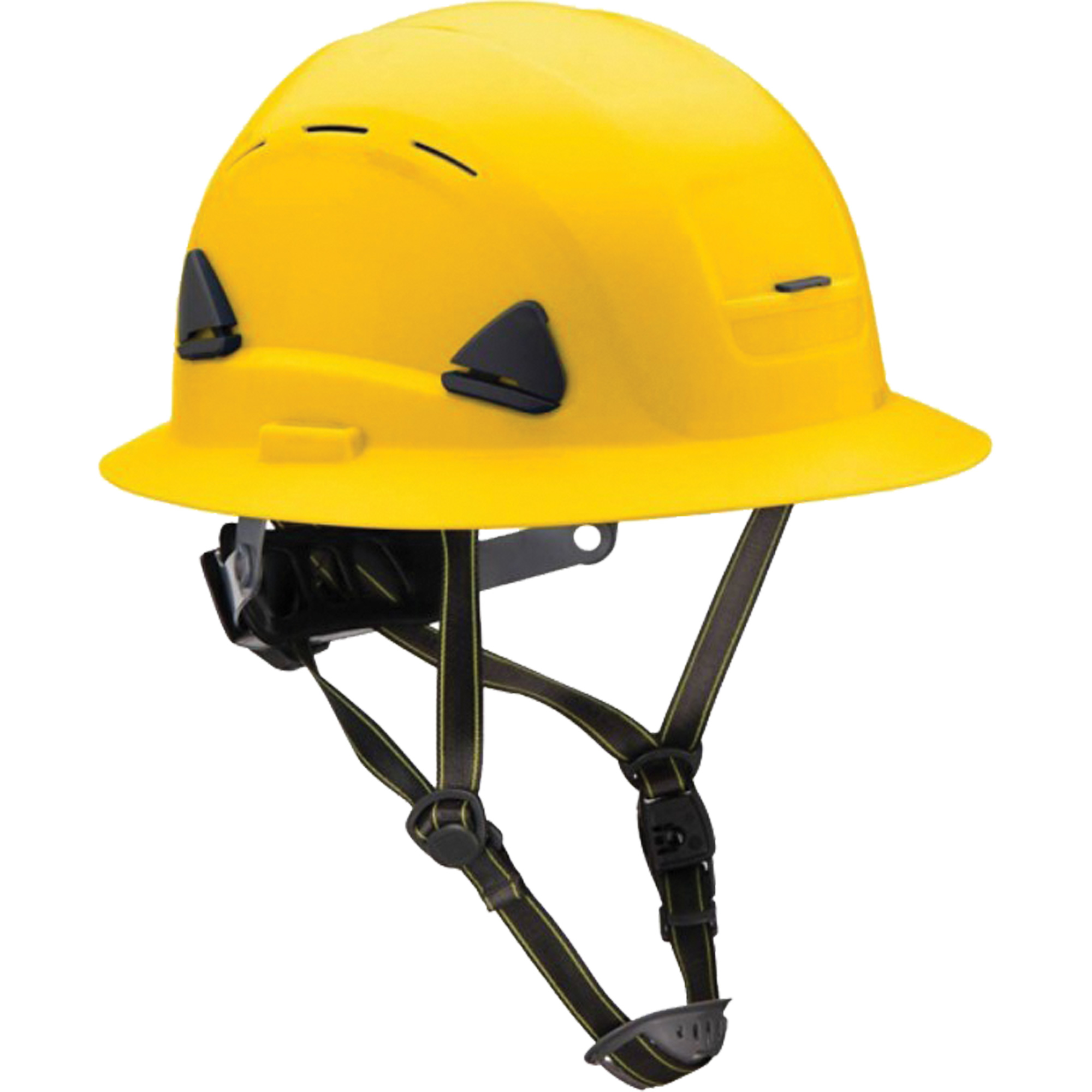 Casque Fibre Metal de style escalade avec bordure complète, Répond aux normes CSA type 2, Suspension Rochet, Ventilé