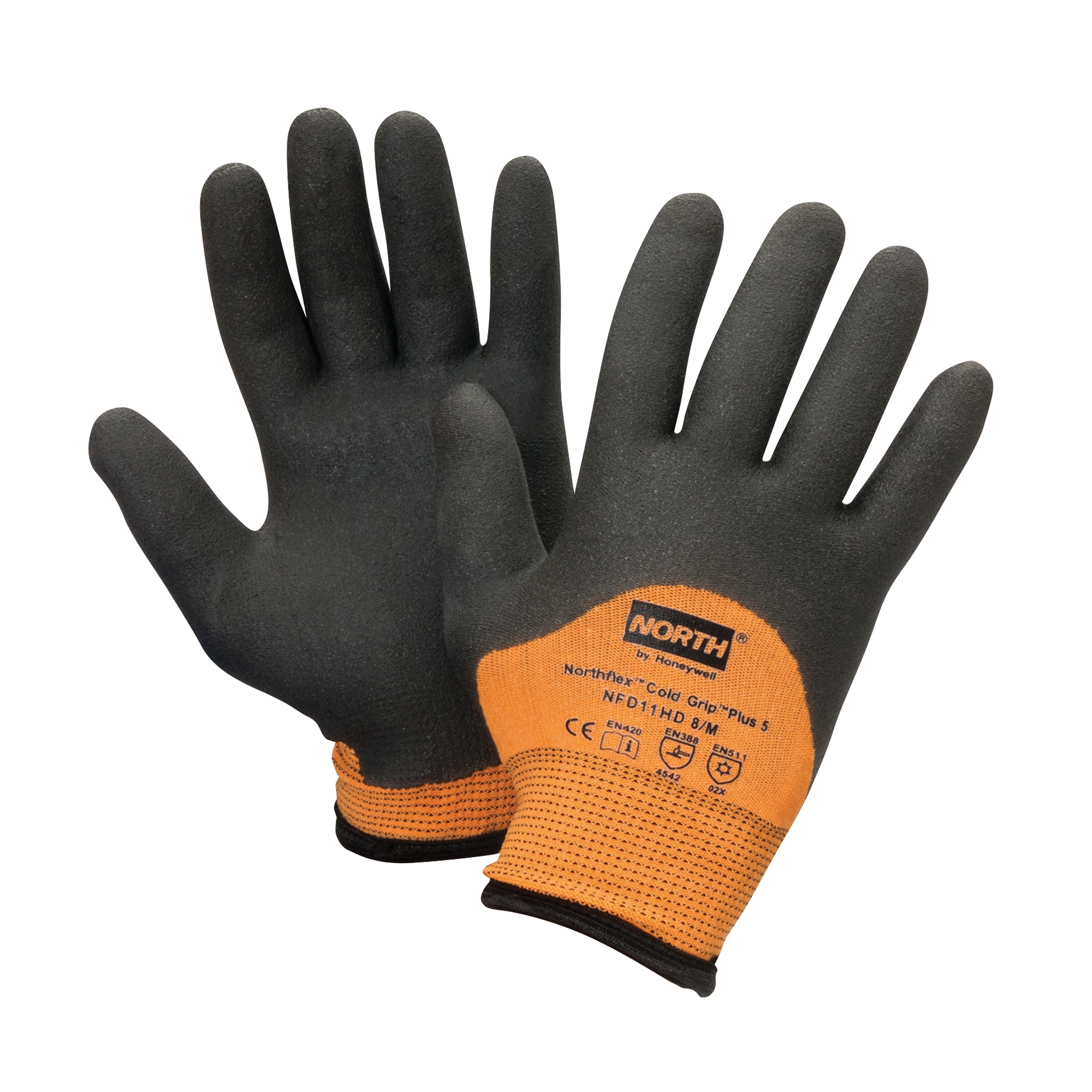 Gants NorthMD Cold Grip Plus 5MC, Taille T-Grand/10, Calibre 15, Revêtement PVC, Enveloppe en Polyamide, ANSI/ISEA 105 niveau 5