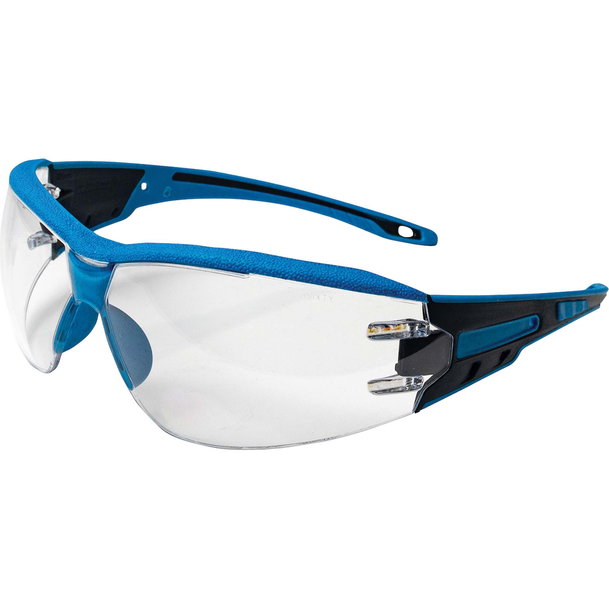 Lunettes de sécurité sans monture CaptainMC détectables par détecteur de métaux, Lentille Transparent, Antibuée/Anti-égratignures, ANSI Z87+/Répond ou surpasse la norme CSA Z94.3