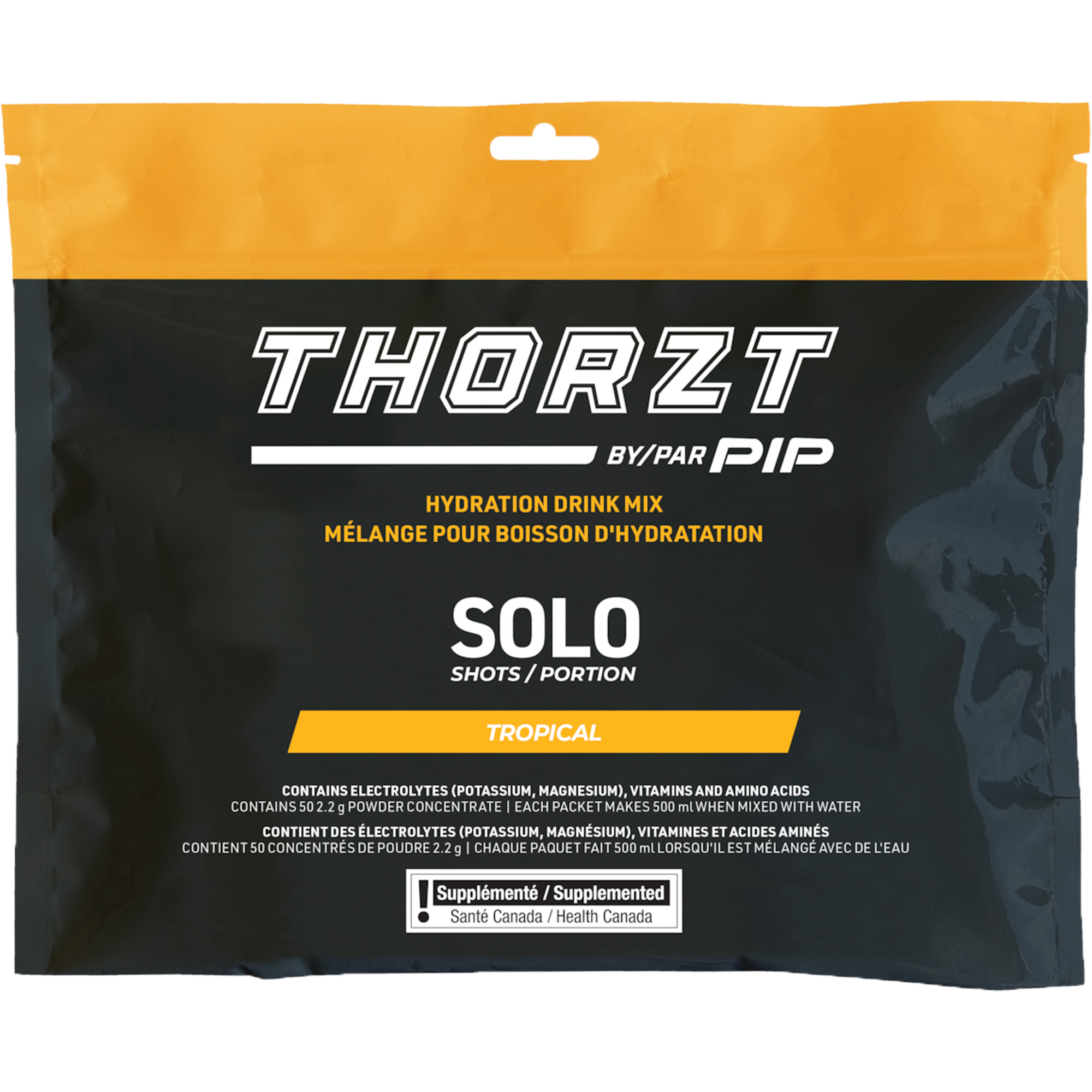 Mélange de boisson hydratante sans sucre en portion unique THORZTMC, Emballage-portion, Tropical