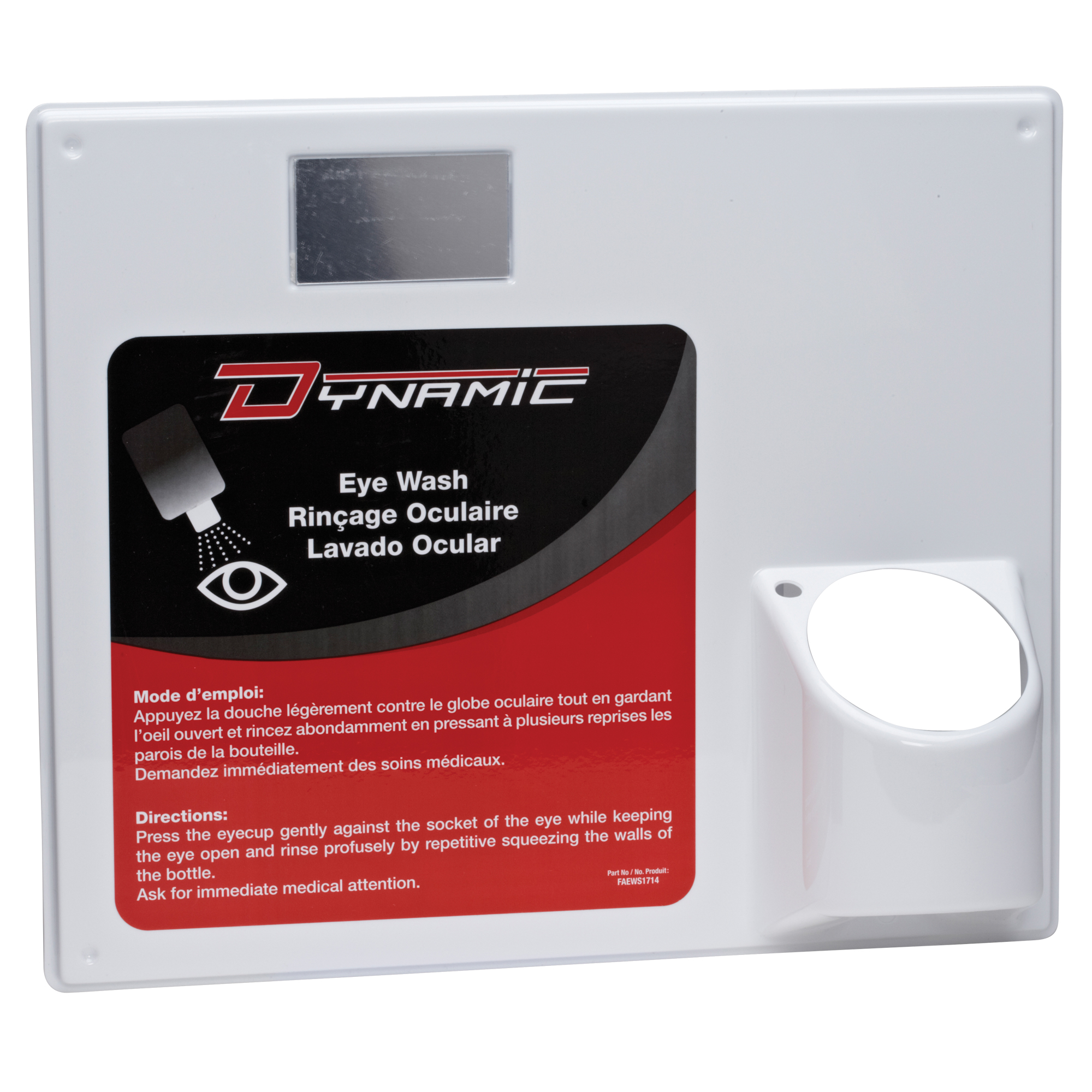 Panneau pour douche oculaire DynamicMC