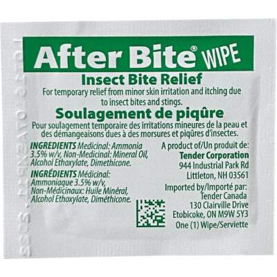 Tampons pour soulagement des piqûres d'insectes After Bite