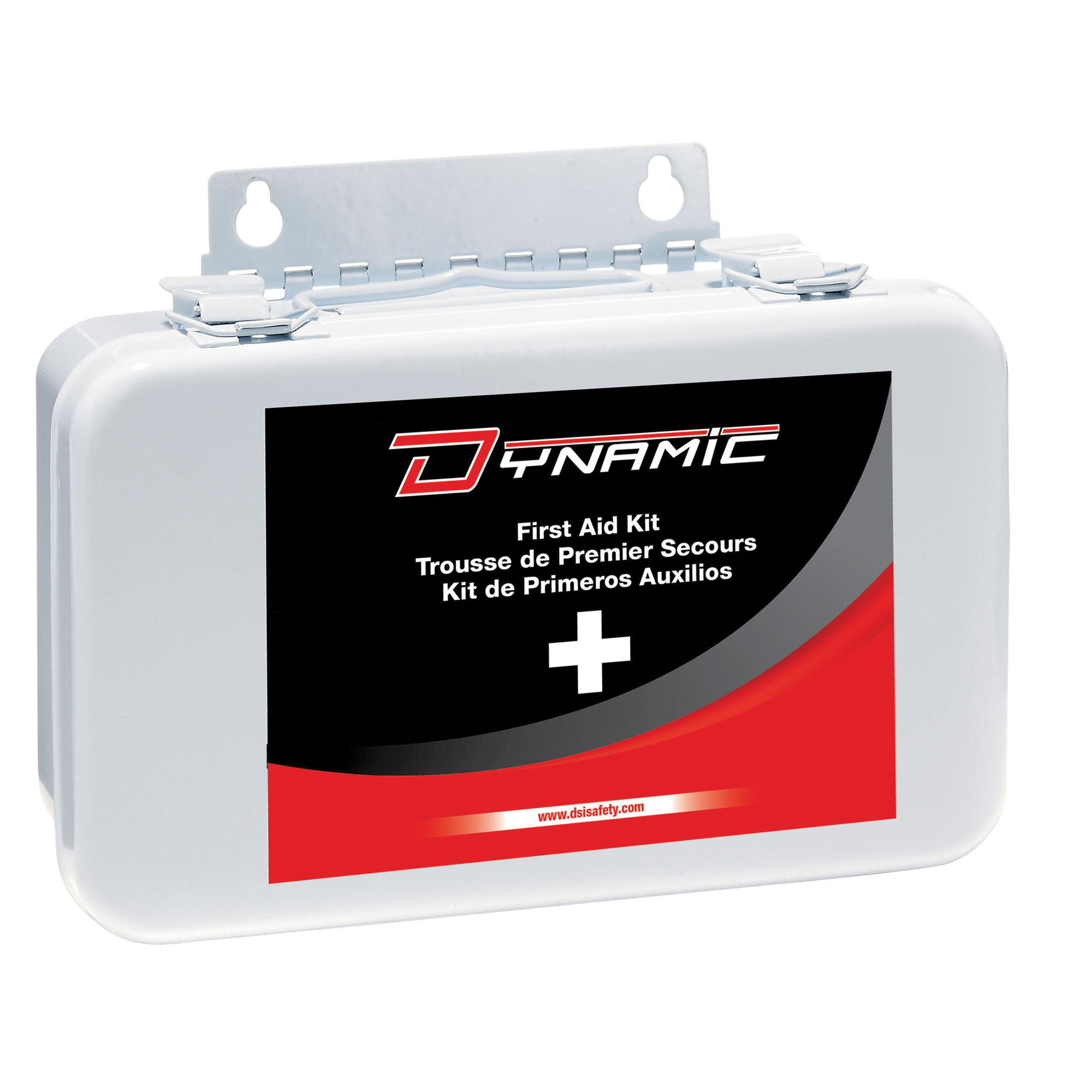 Trousse de premiers soins pour auto DynamicMC, Dispositif médical Classe 1, Boîte en métal