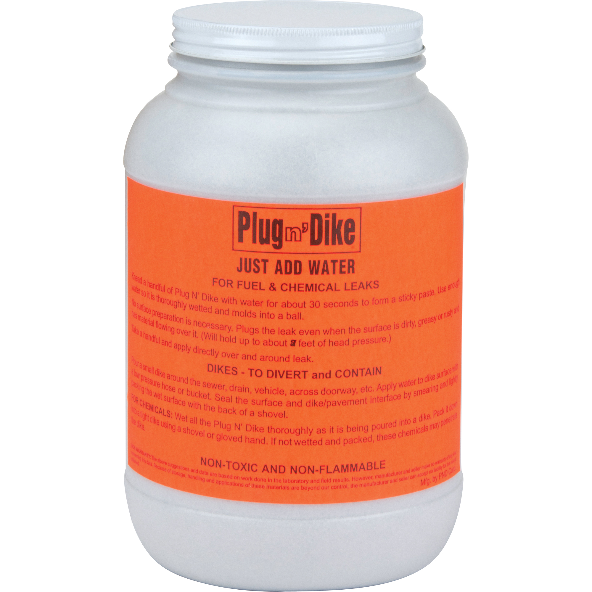 Produit d'étanchiété Plug N'DikeMD, Granules, 1 gal.