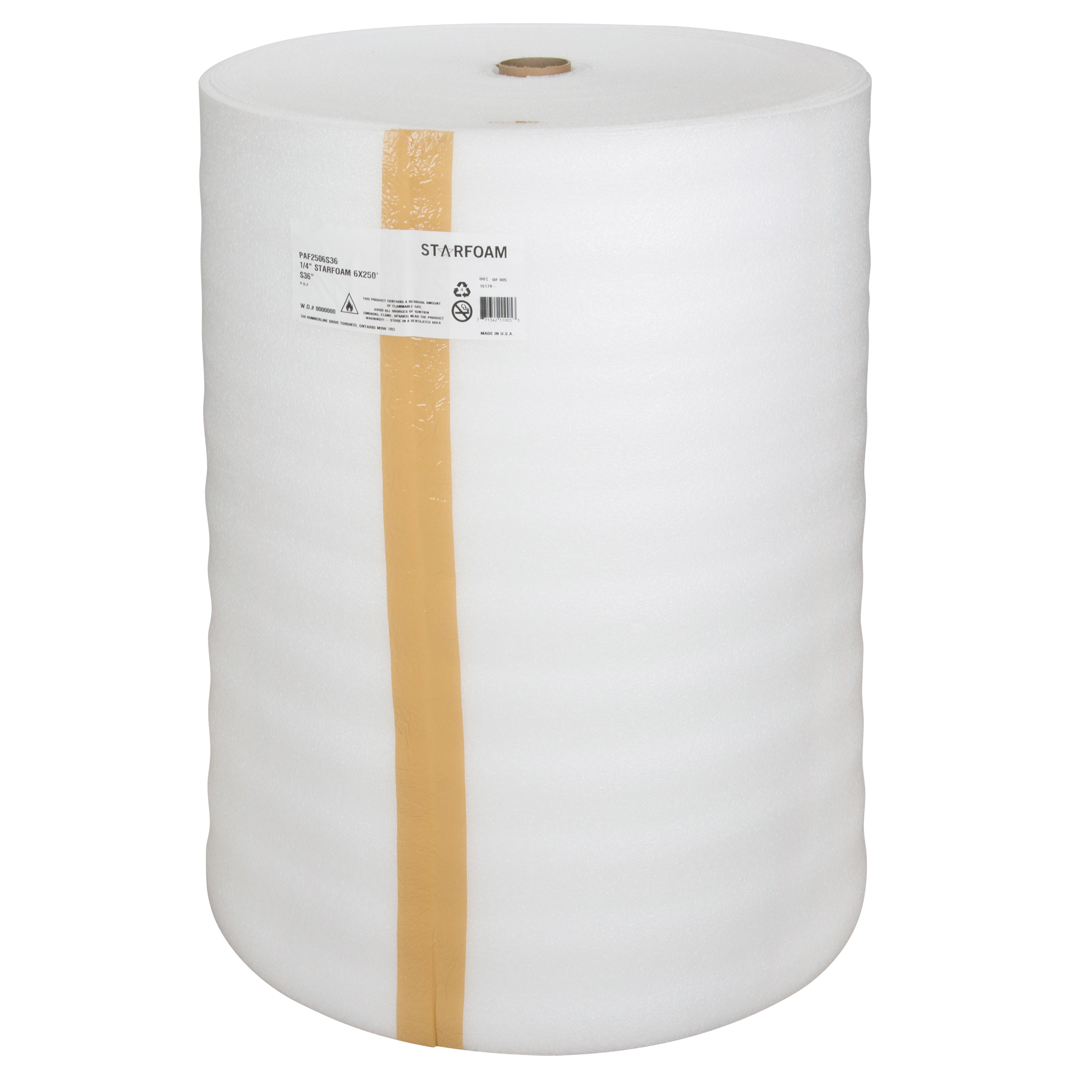 Rouleau de mousse Air Foam, Régulier, Épaisseur 1/4", 36" la x 250' lo