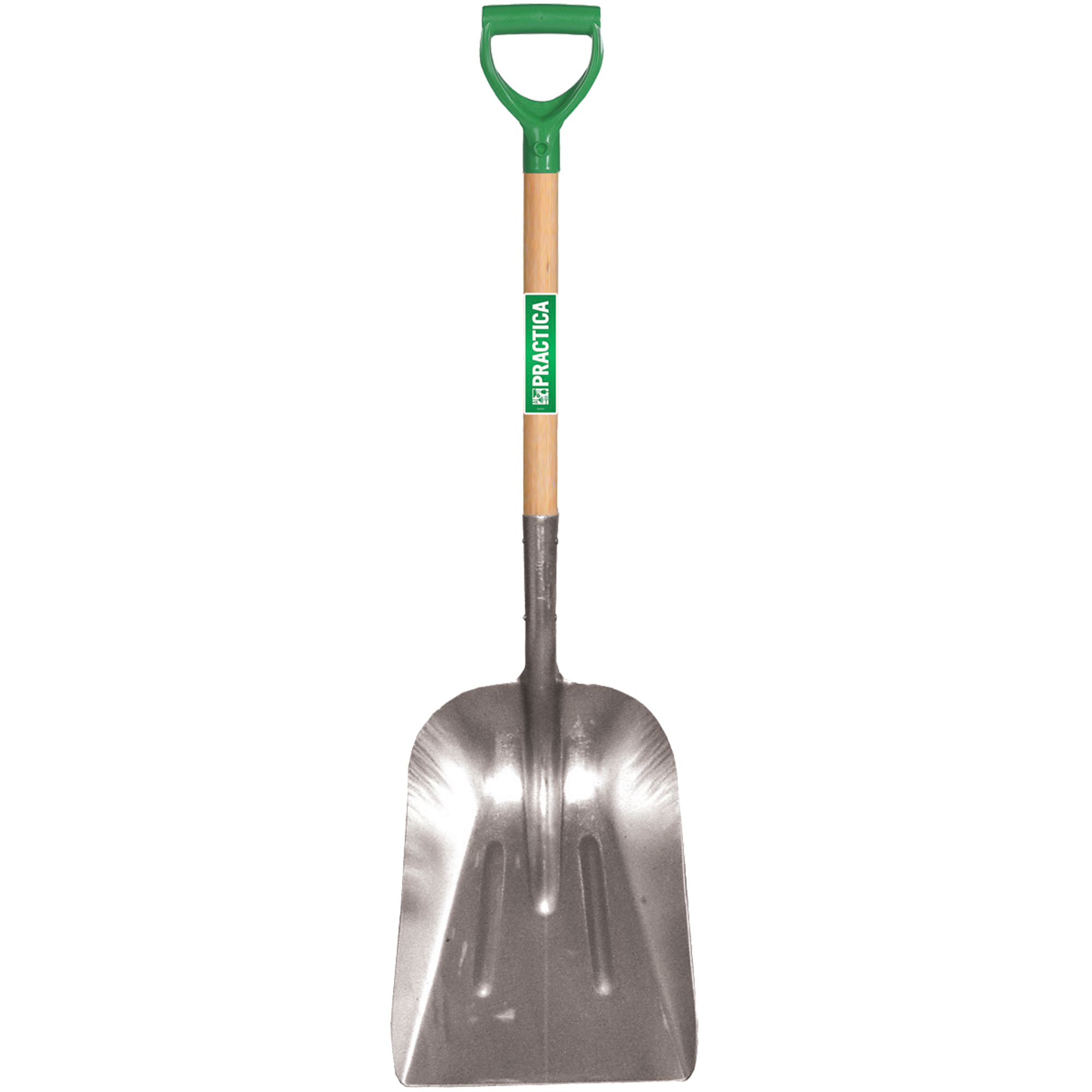 Pelle creuse, Bois, Lame Aluminium, Manche Prise en D, 29" Longueur