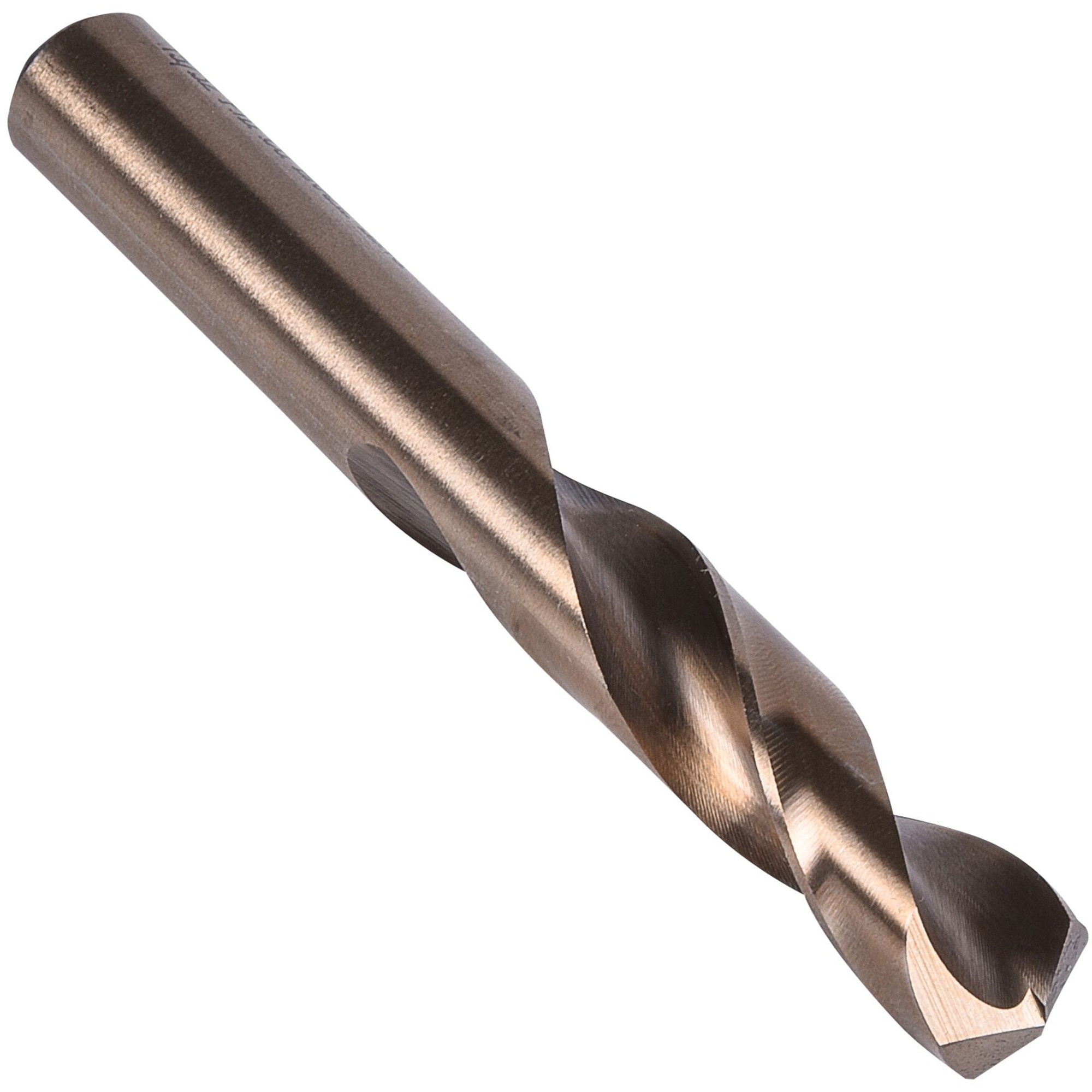 Foret extra-court pour gros travaux, 33/64", Acier rapide au cobalt, Cannelure 2-3/8", Pointe de 135°