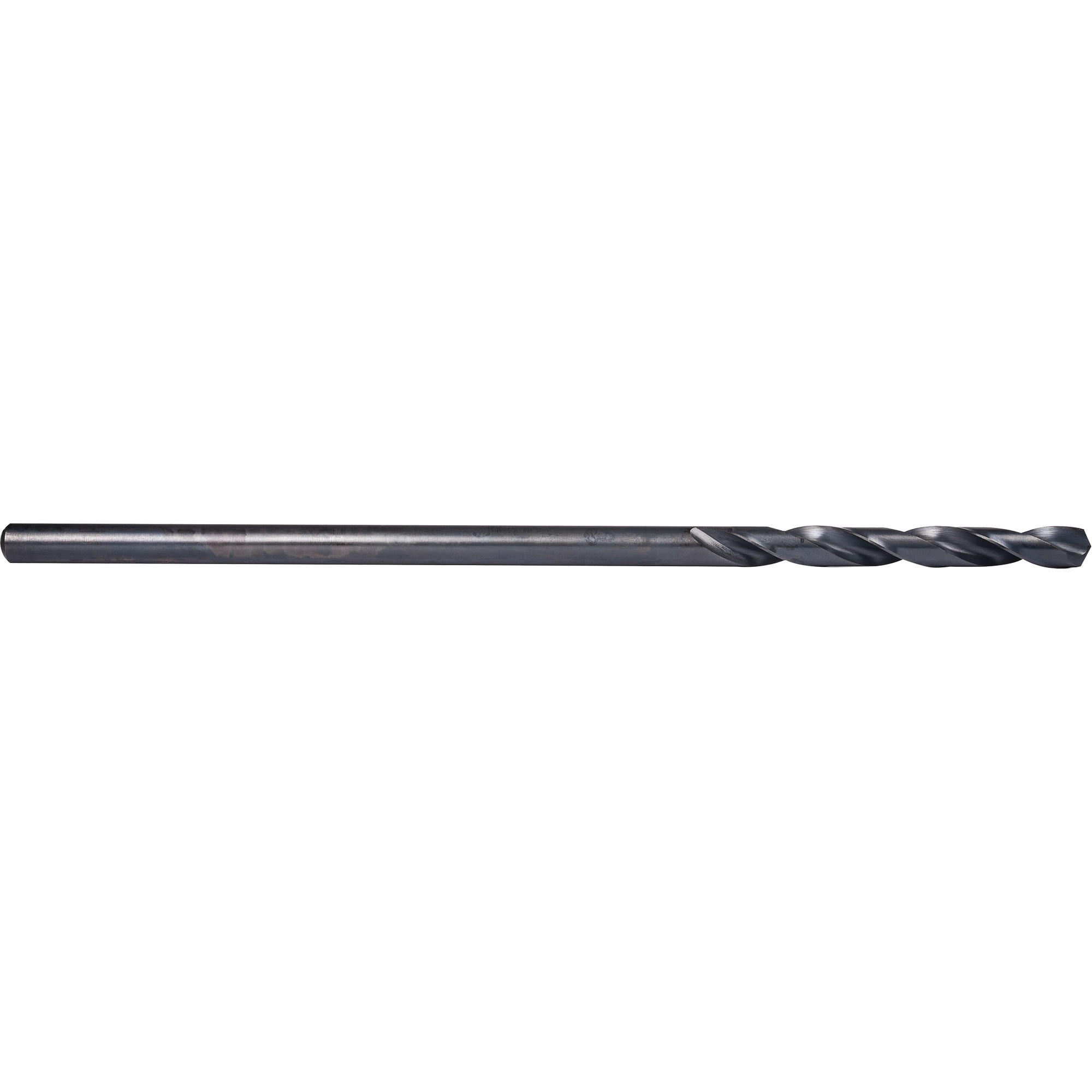 Foret très allongé aéronautique, 1/2", Acier rapide, Cannelure 4-1/2", Pointe de 135°