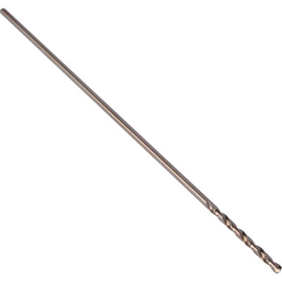 Foret très allongé aéronautique, 1/4", Acier rapide au cobalt, Cannelure 2-3/4", Pointe de 135°