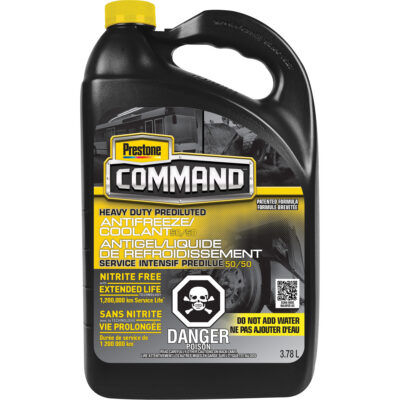 Liquide de refroidissement/antigel 50/50 sans nitrate robuste longue durée pour service lourd CommandMD, 3,78 L, Cruche