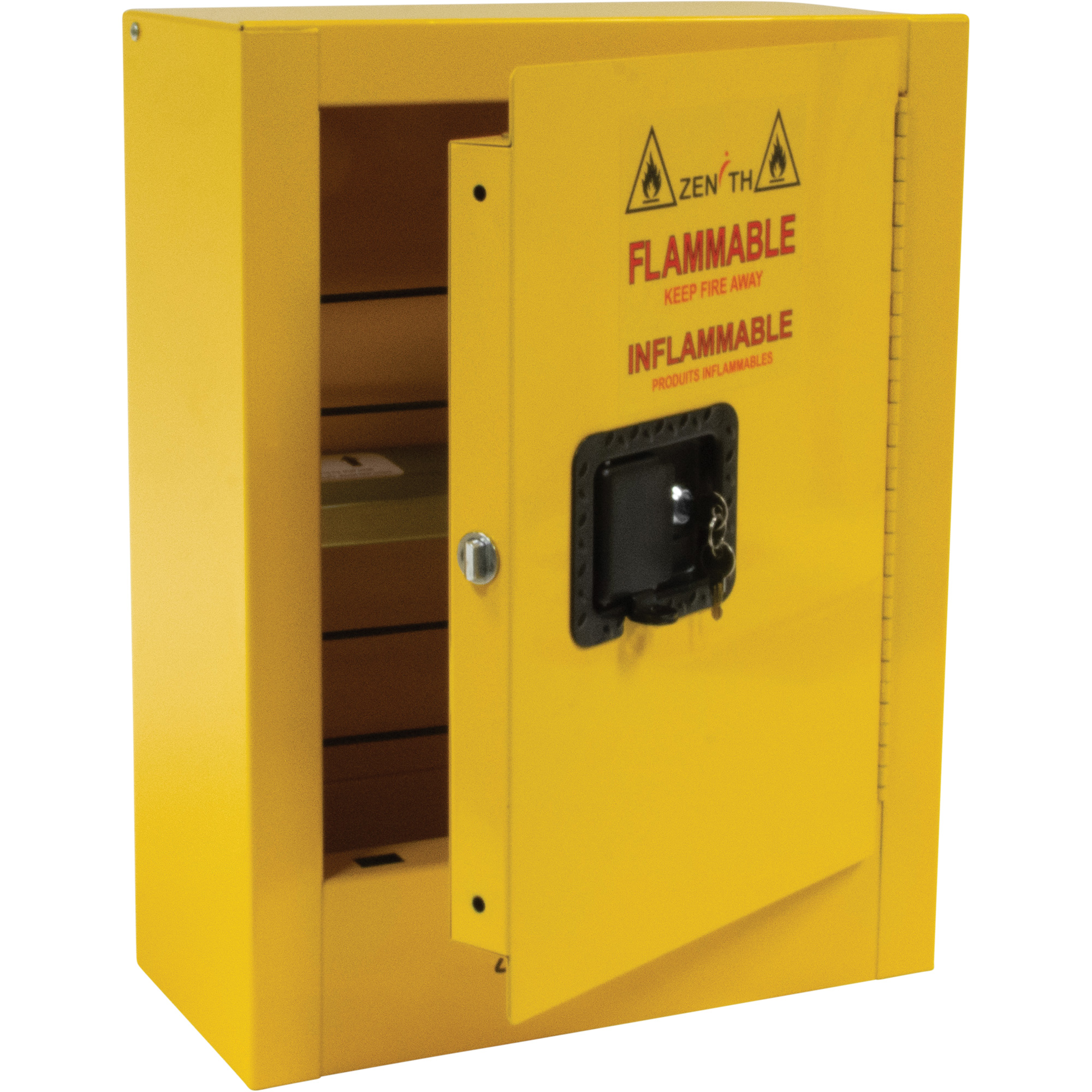 Armoire de sécurité miniature pour produits inflammables, 2 gal., 1 Porte(s), 17" La x 22" h x 8" p