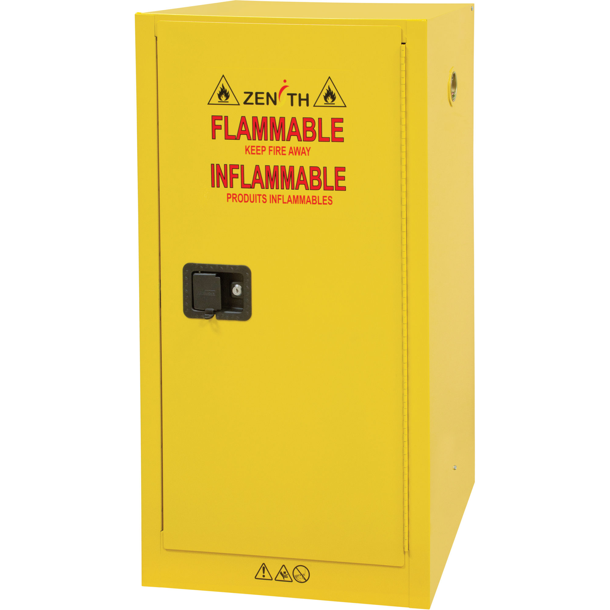 Armoire pour produits inflammables, 16 gal., 1 Porte(s), 23" La x 44" h x 18" p