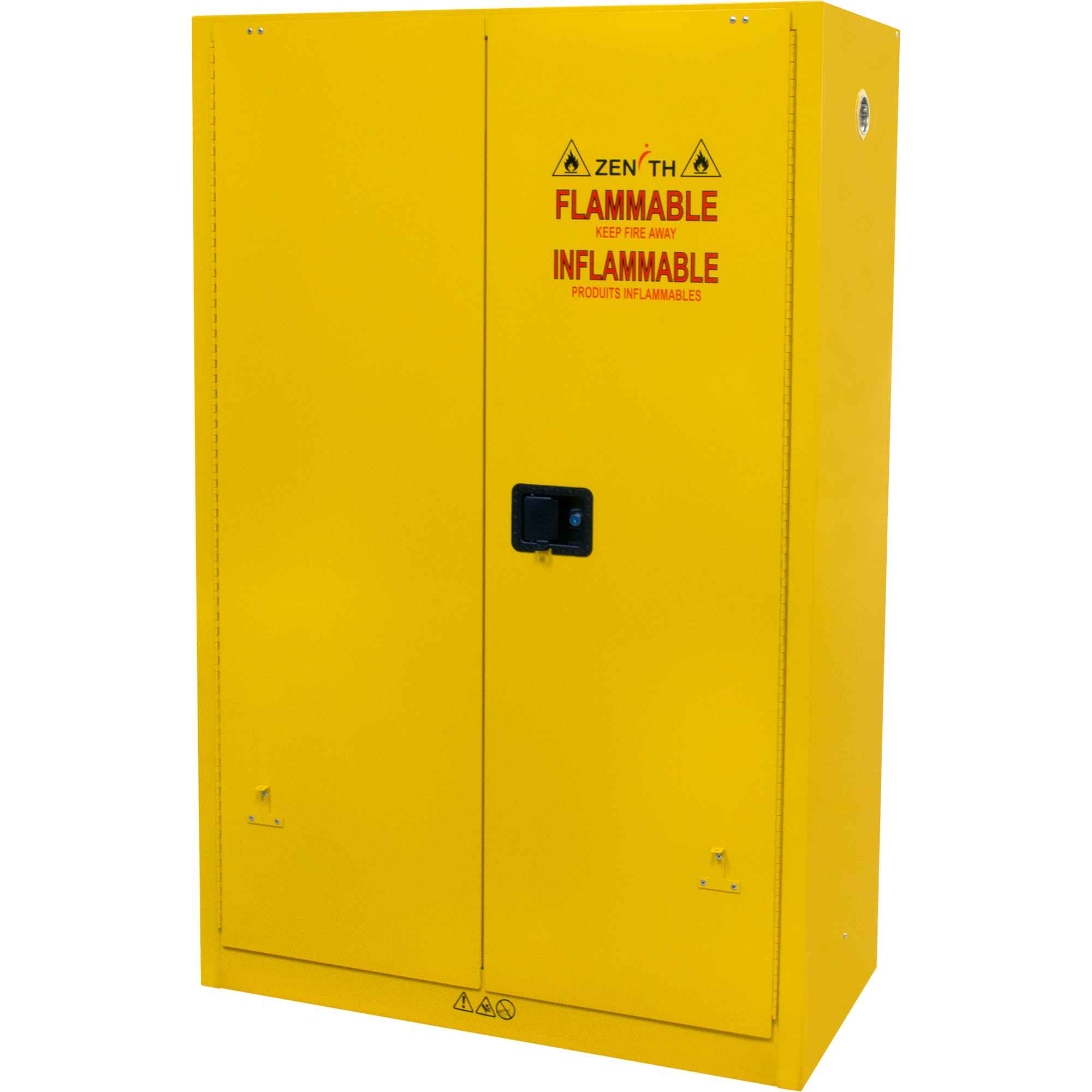 Armoire pour produits inflammables, 45 gal., 2 Porte(s), 43" La x 65" h x 18" p
