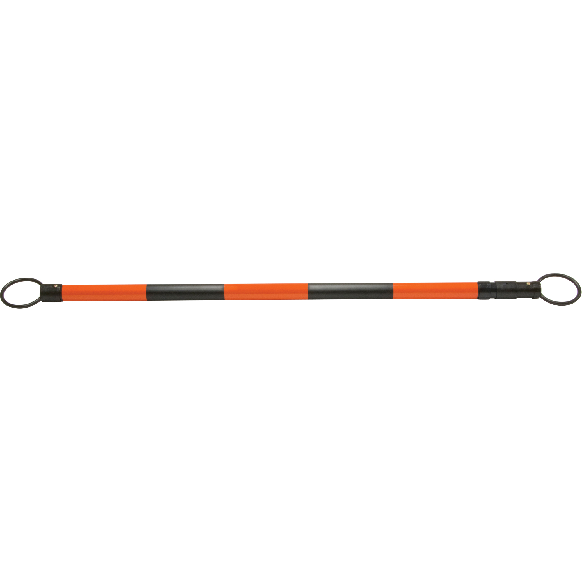 Barre pour cône de circulation rétractable, Longueur déployée de 7' 5'', Noir/Orange