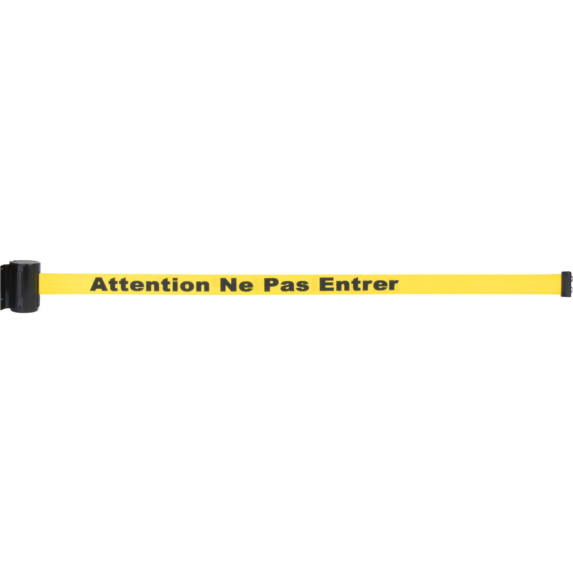 Cassette de ruban magnétique pour barrière de contrôle des foules personnalisée, Attention ne pas entrer, 7', Ruban Jaune