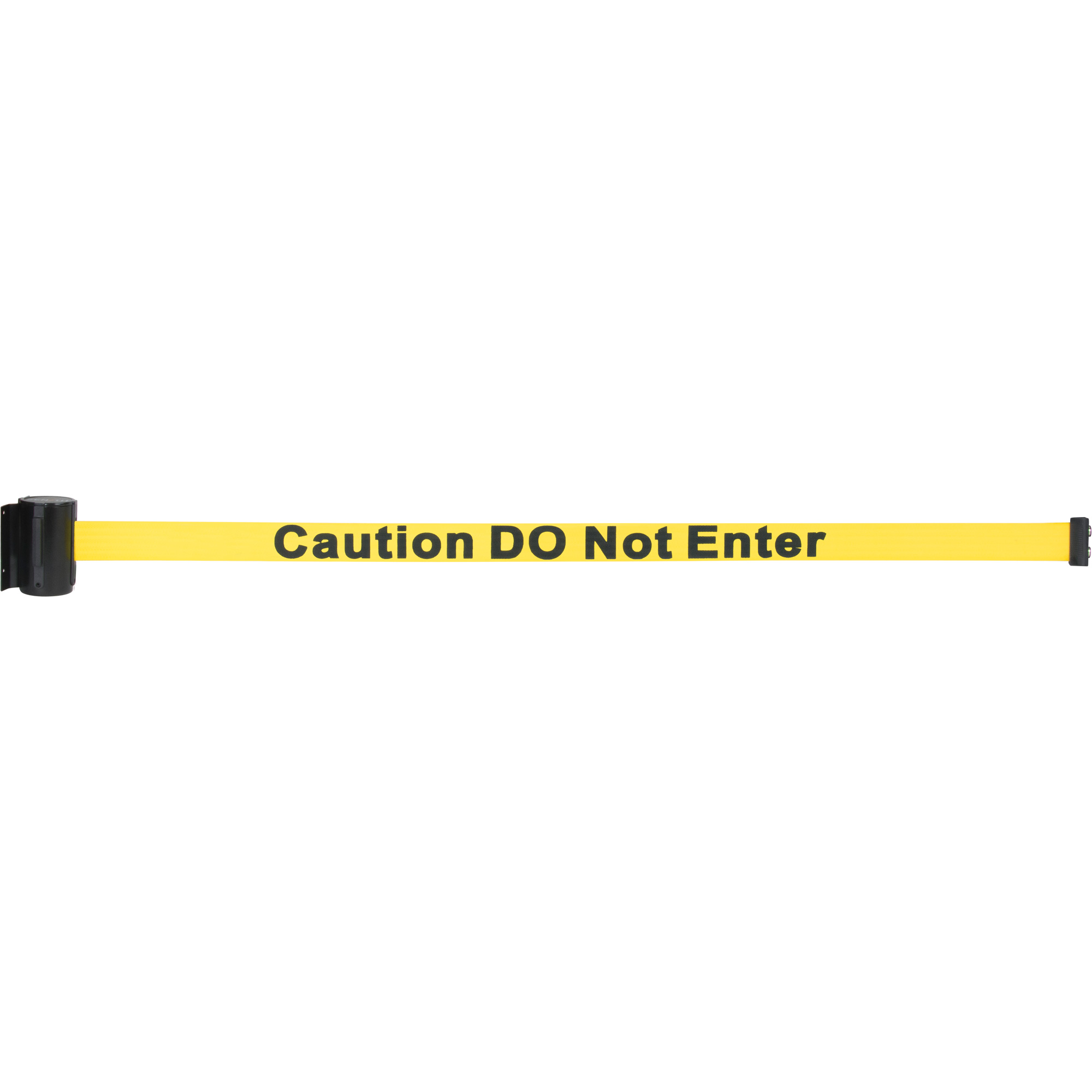 Cassette de ruban magnétique pour barrière de contrôle des foules personnalisée, Caution Do Not Enter, 7', Ruban Jaune