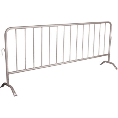 Barrière portative, Emboîtables, 102" lo x 40" h, Argent