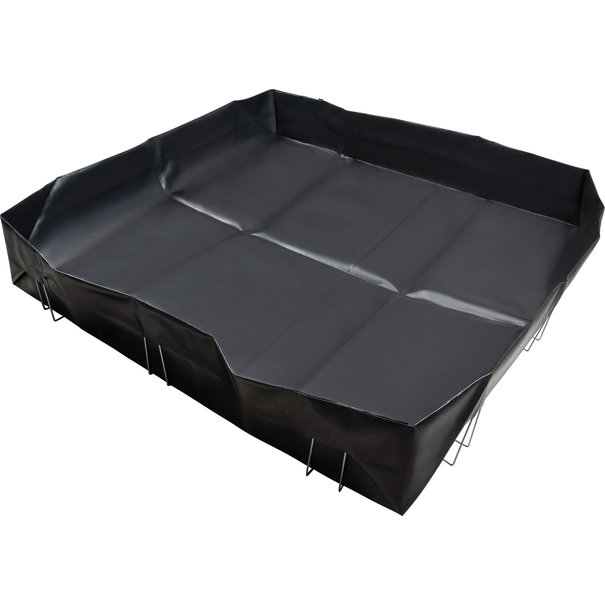 Berme à support en fil métallique, Capacité 1077 gal. US, 12' la x 12' lo x 12" h, Support en L