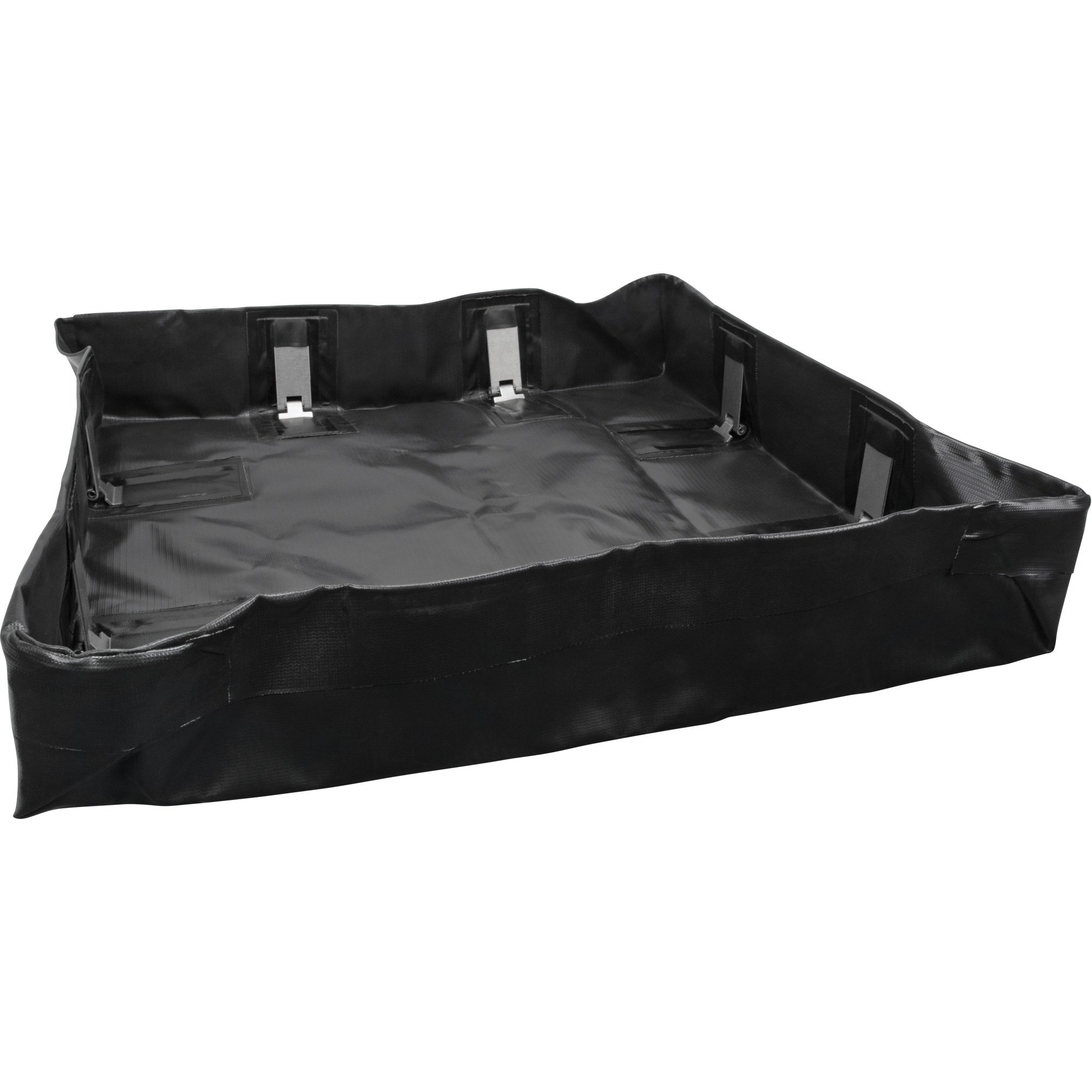 Berme repliable, Capacité 1122 gal. US, 12' la x 25' lo x 6" h, Support à encliqueter