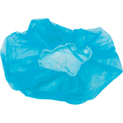 Bonnets bouffants non tissés, Polypropylène, 21"/Grand, Bleu