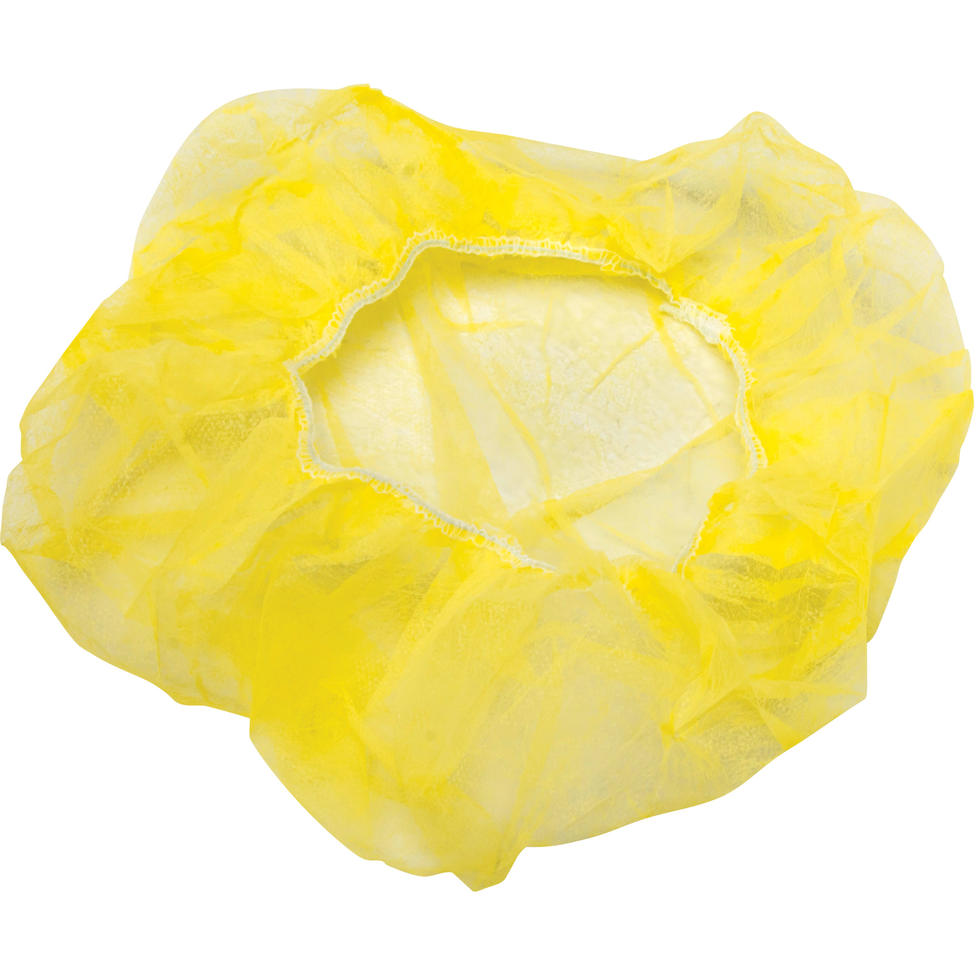 Bonnets bouffants, Polypropylène, 21", Jaune