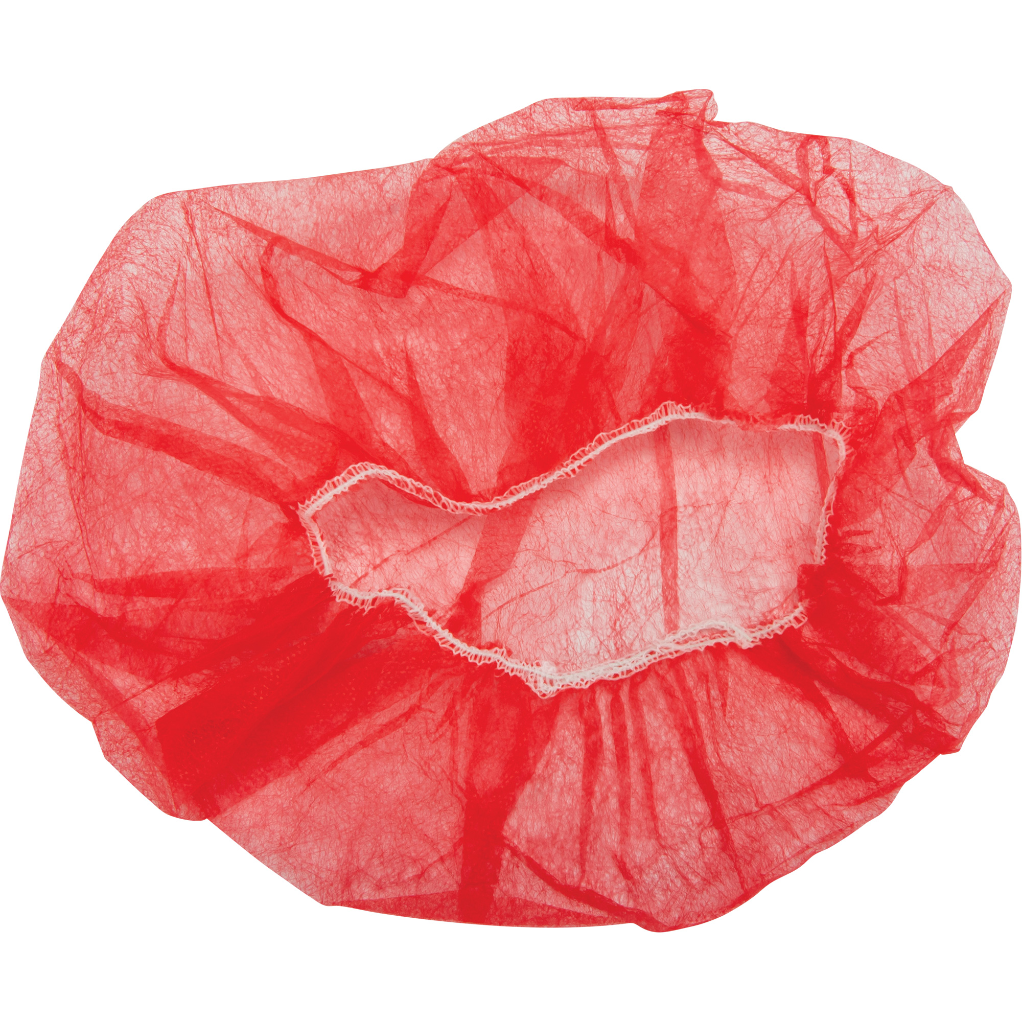 Bonnets bouffants, Polypropylène, 21", Rouge