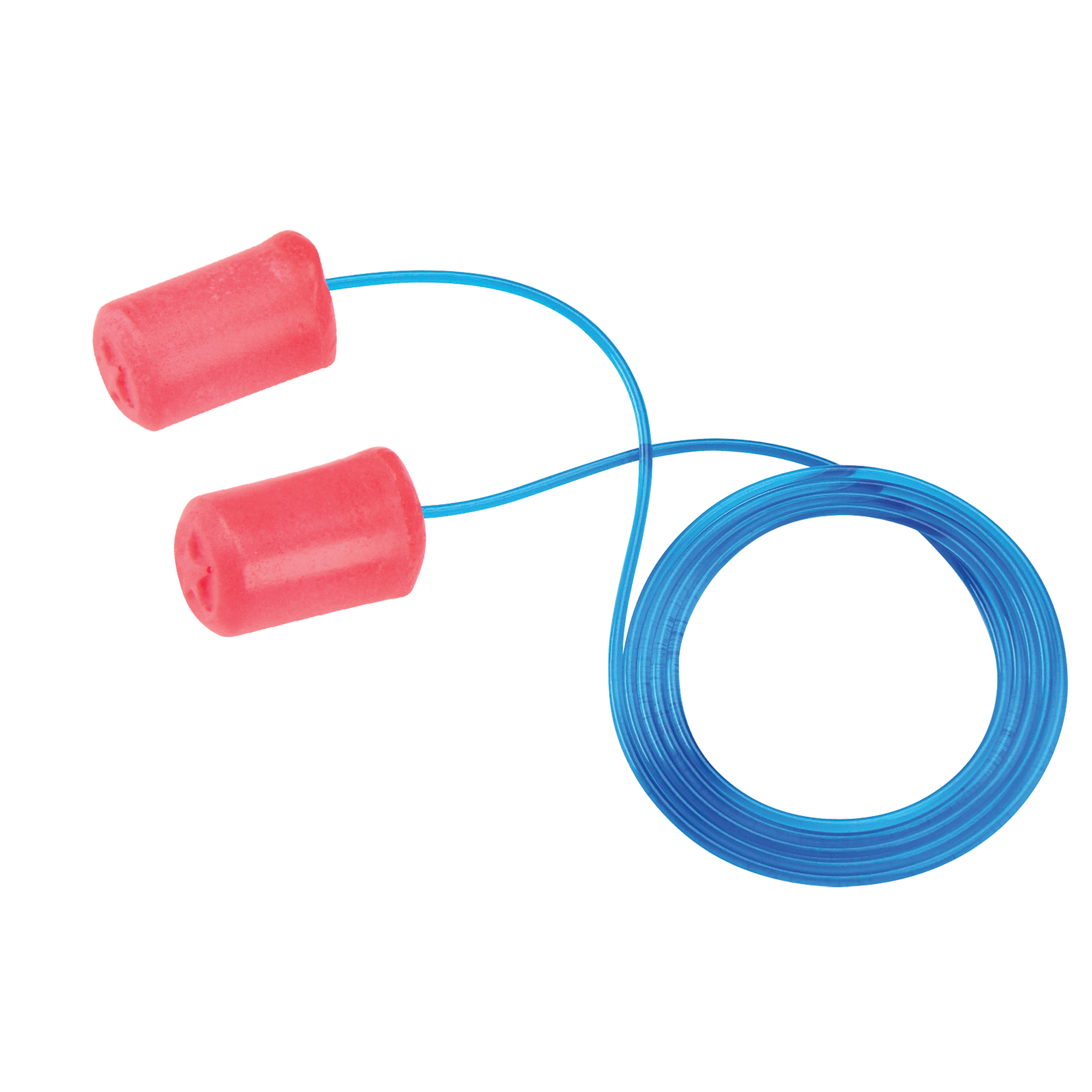 Bouchons d'oreilles en mousse de polyuréthane EZ200, Vrac - Boîte, Avec cordon