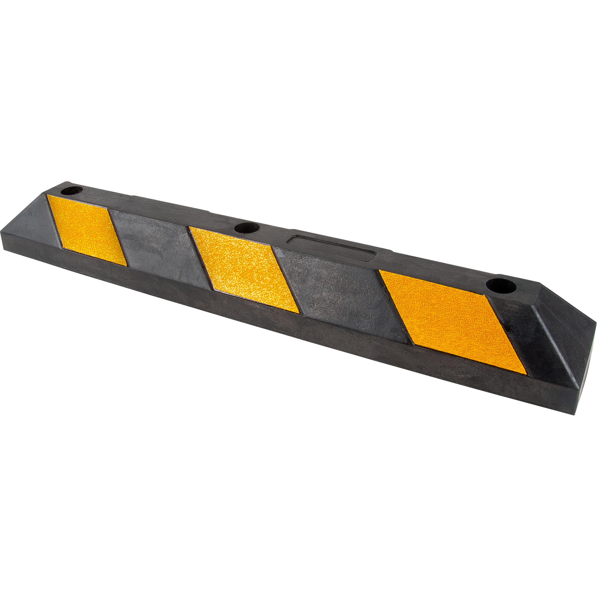 Butoir pour espace de stationnement, Caoutchouc, 3' l, Noir/Jaune