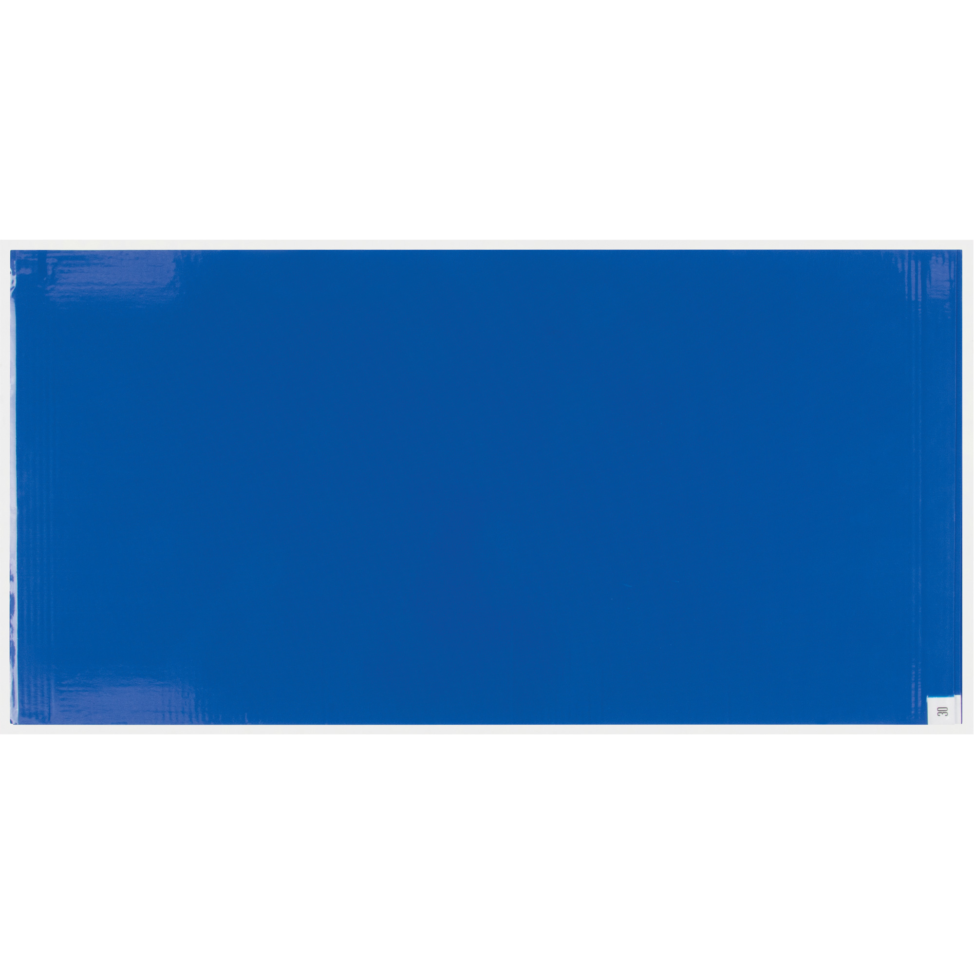 Ensemble de cadre et tapis pelables de salle blanche, Épaisseur 1,57 mils, 18" la, 3-3/4' lo x Bleu