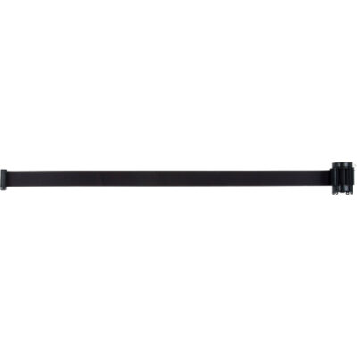 Cartouche de ruban pour assembler votre propre barrière de contrôle des foules, 12', Ruban Noir