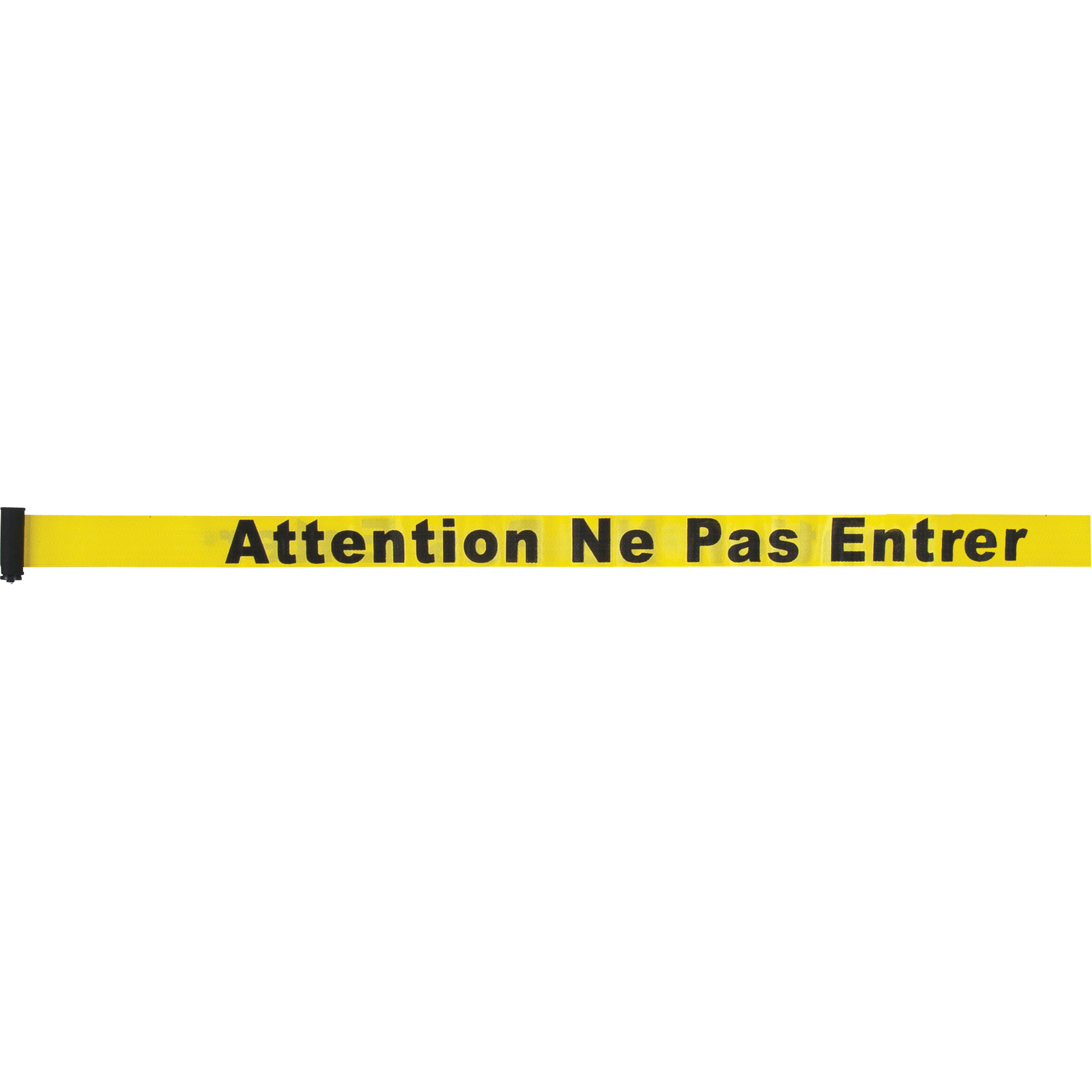Cartouche de ruban pour assembler votre propre barrière de contrôle des foules, Attention ne pas entrer, 7', Ruban Jaune