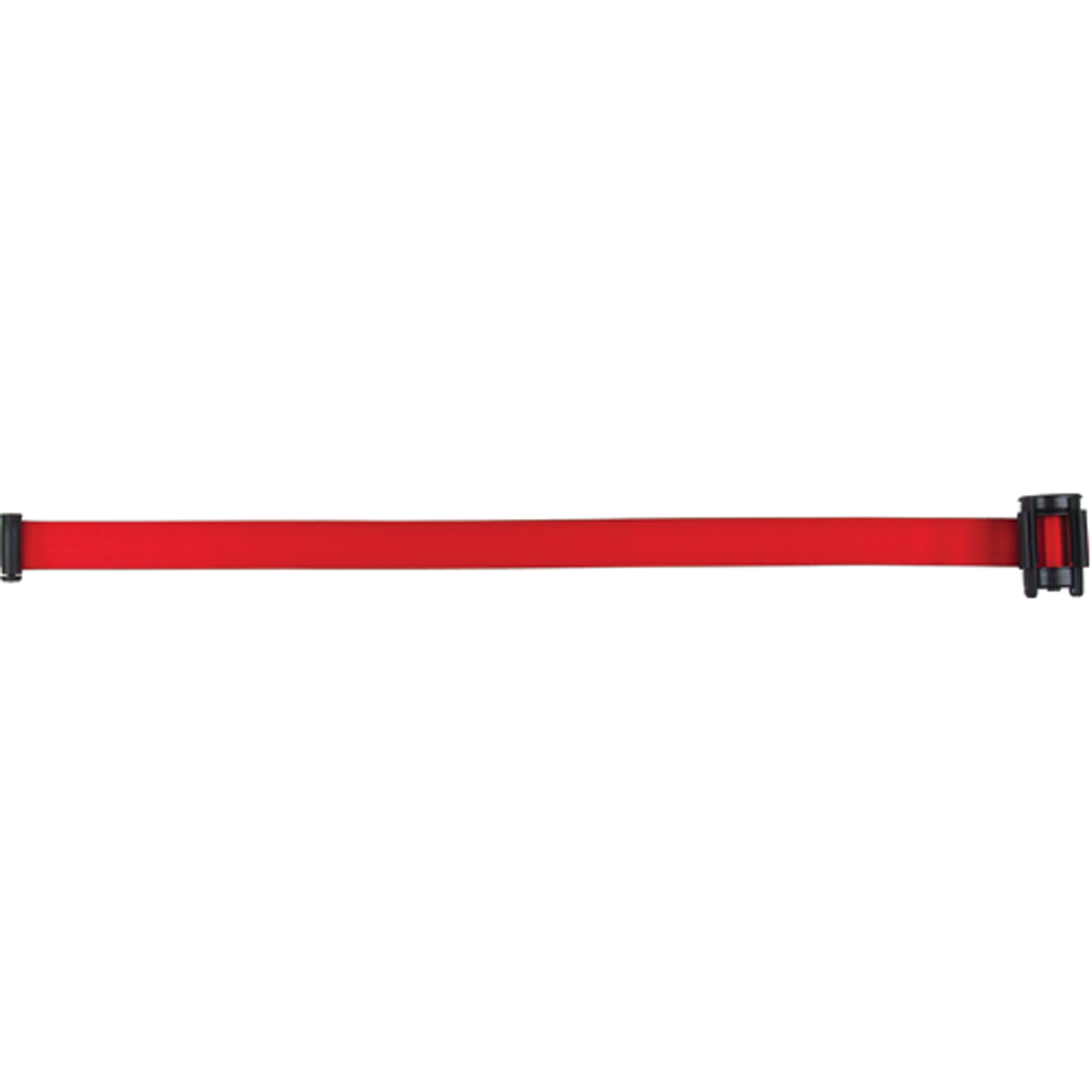 Cartouche de ruban pour assembler votre propre barrière de contrôle des foules, Vierge, 7', Ruban Rouge
