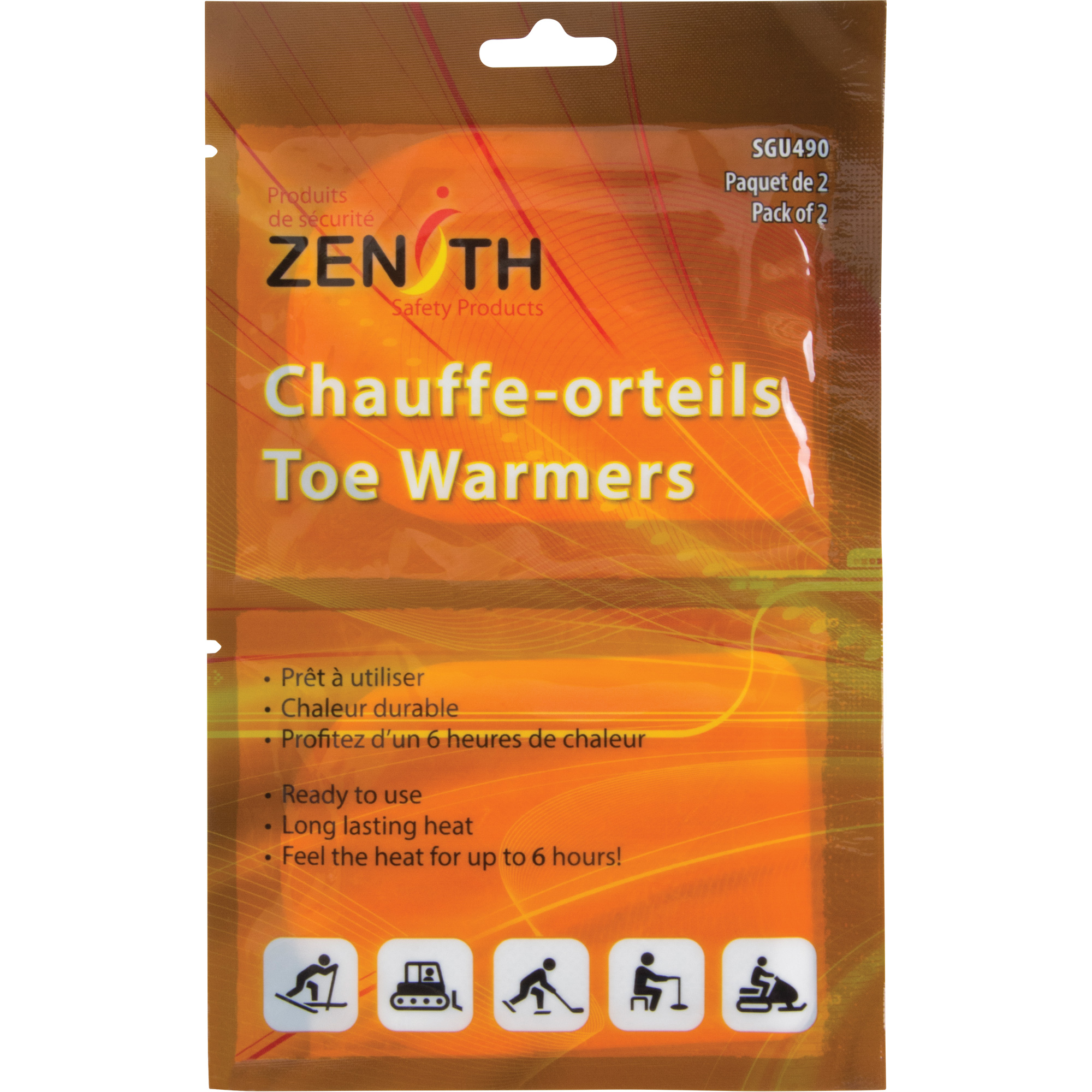 Chauffe-orteils, 6 heures