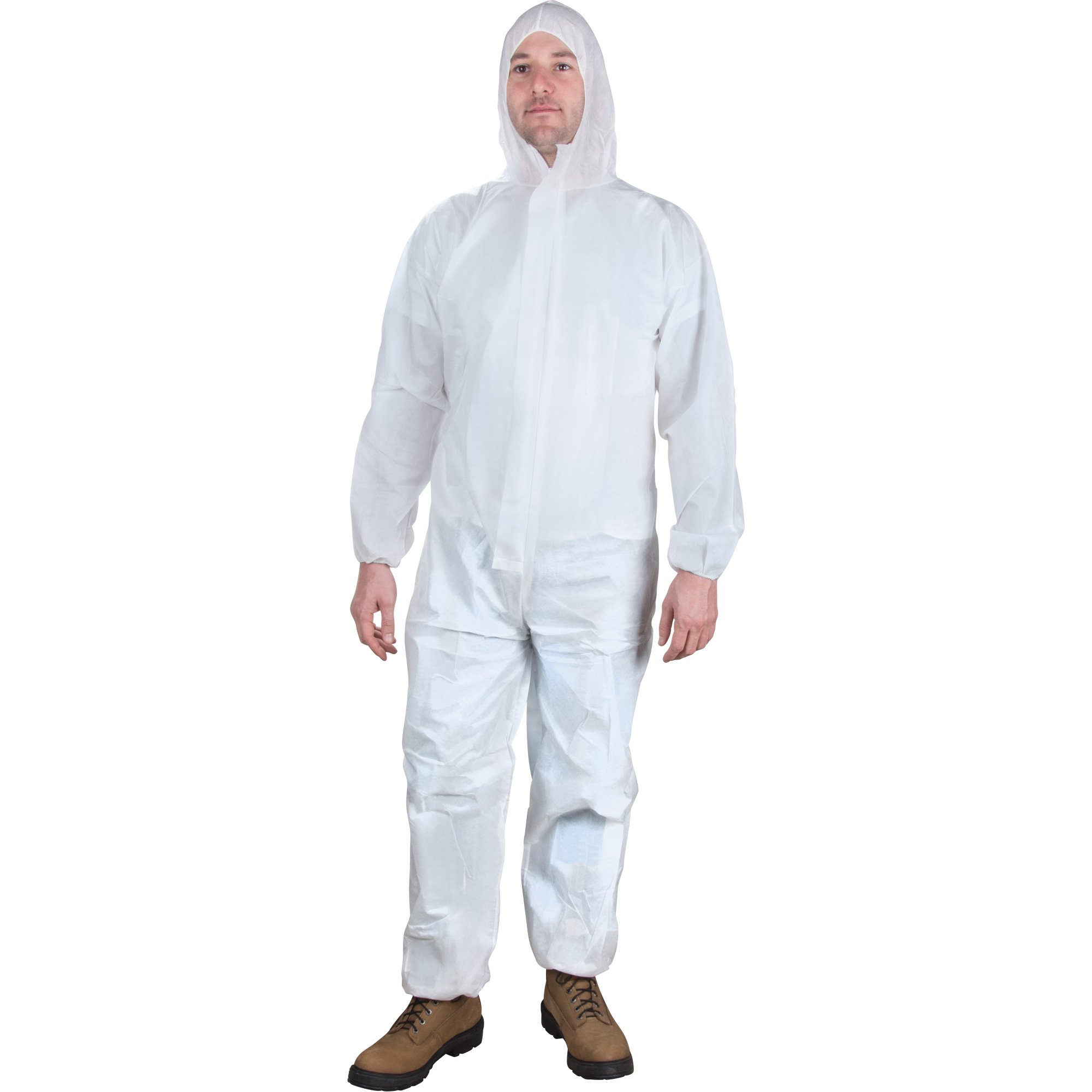 Combinaisons à capuchon, 2T-Grand, Blanc, Microporeux