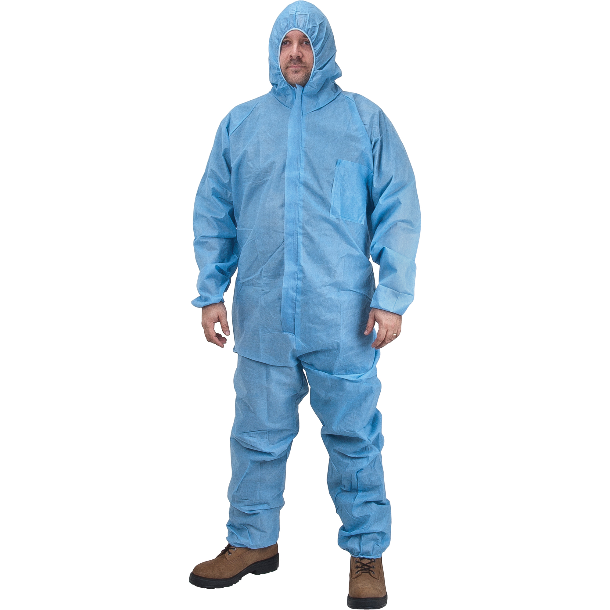 Combinaisons à capuchon de première qualité, 5T-Grand, Bleu, Polypropylène