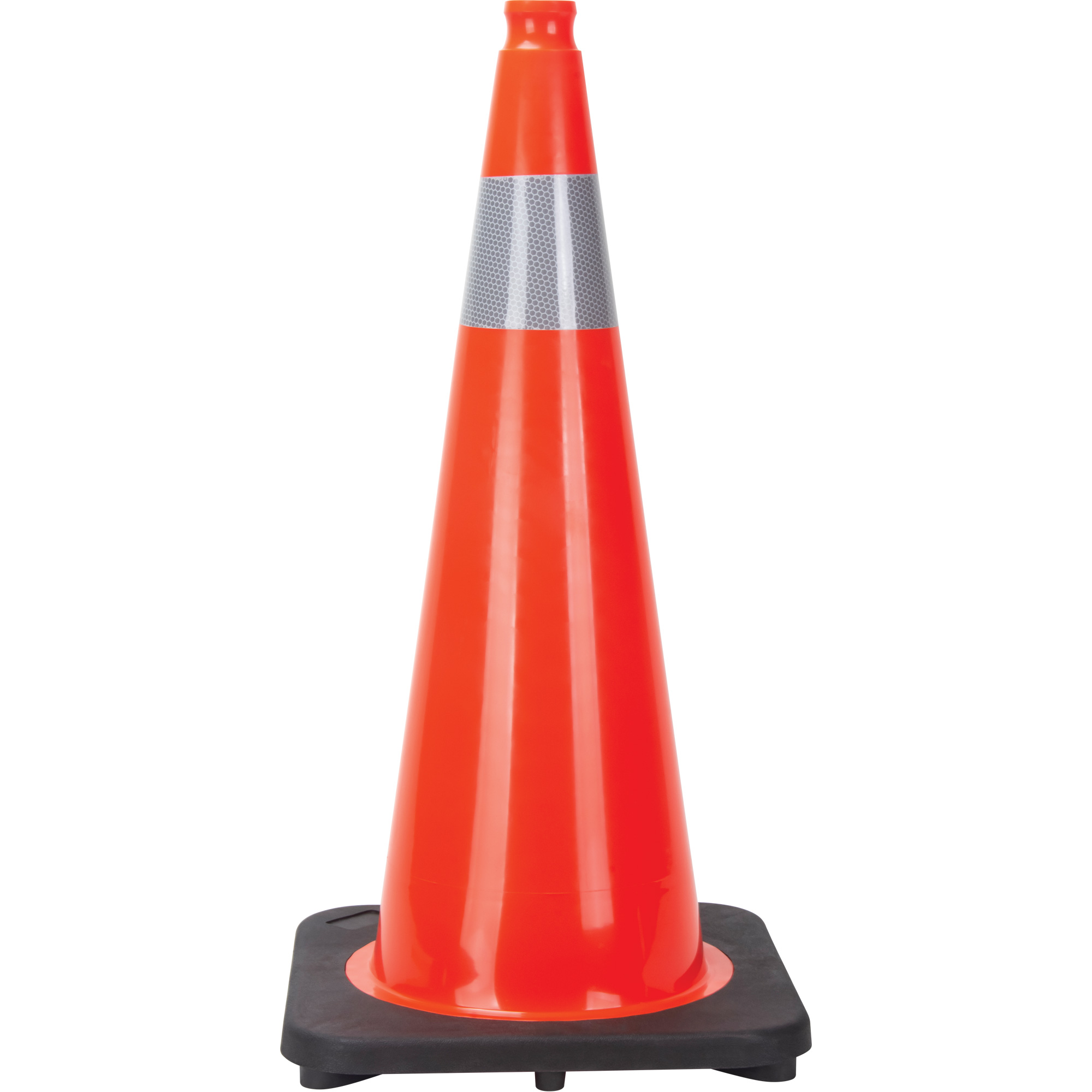 Cône de signalisation, 28", Orange, Bande(s) réfléchissante(s) 4"