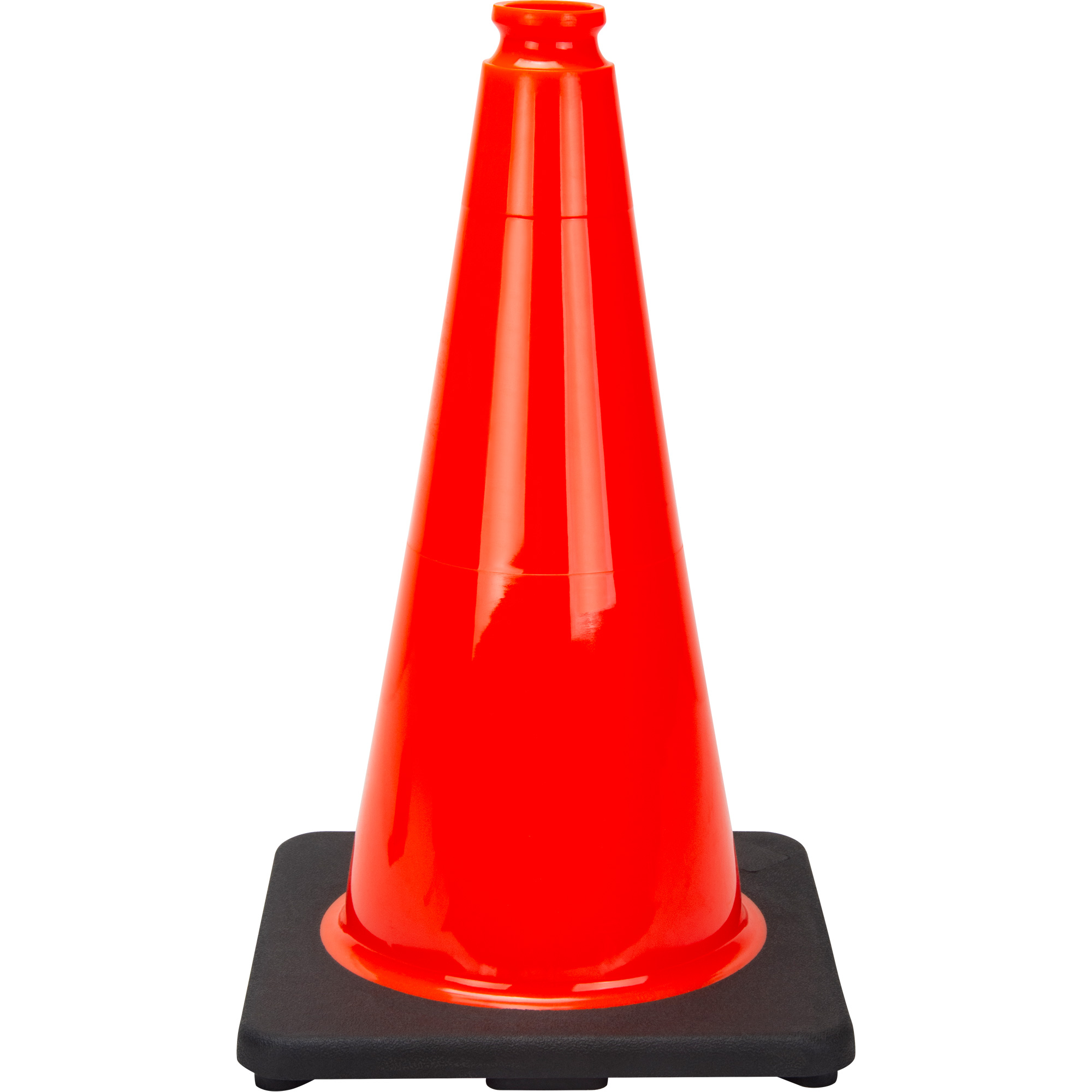 Cône de signalisation de première qualité, 18", Orange