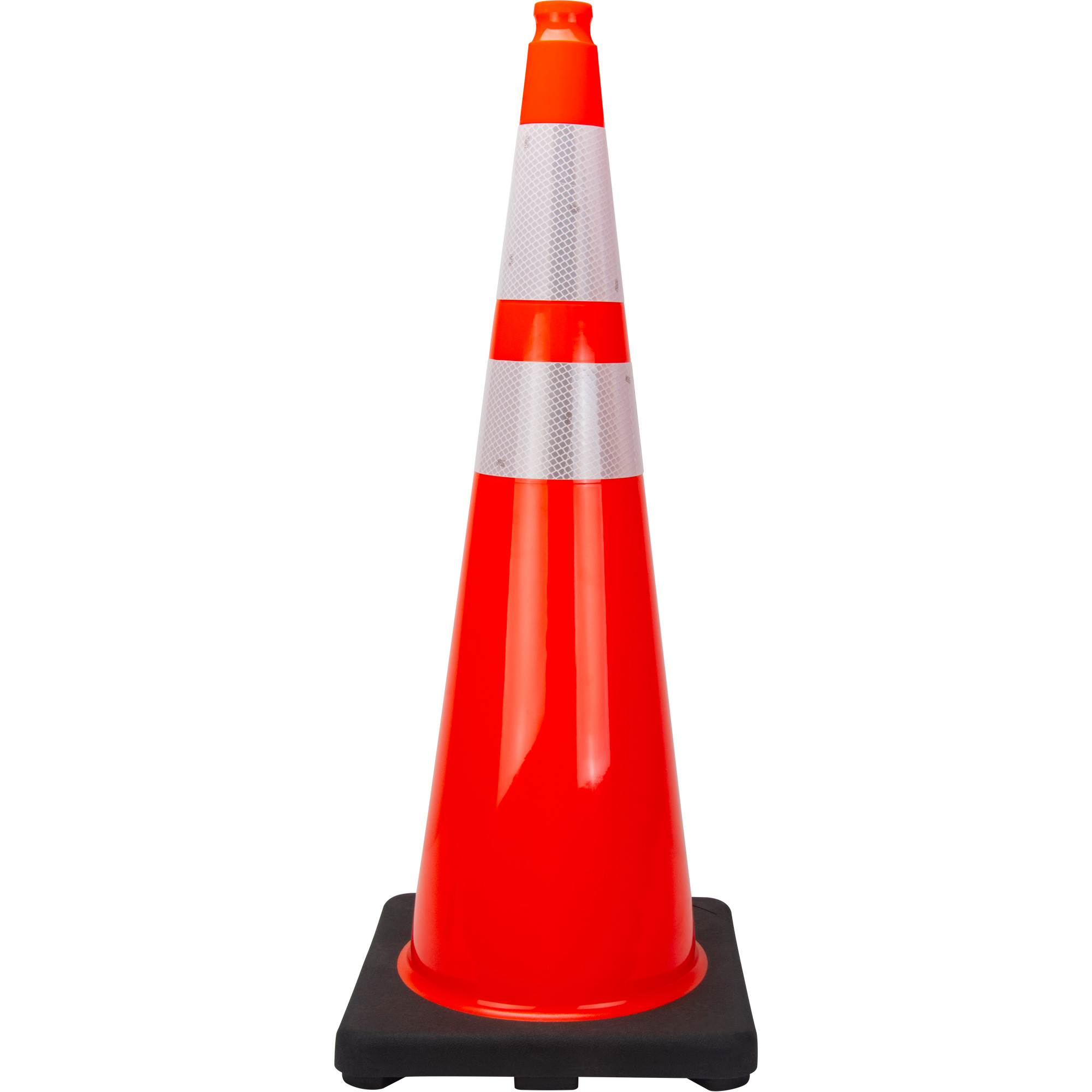 Cône de signalisation de première qualité, 36", Orange, Bande(s) réfléchissante(s) 4" & 6"