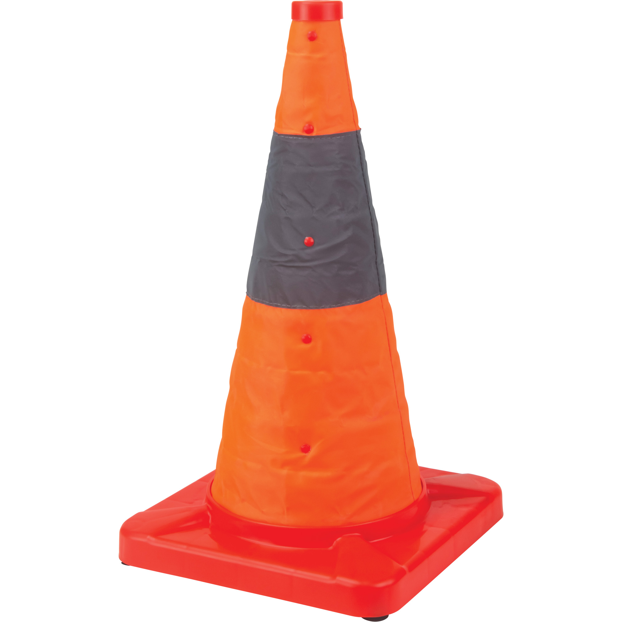 Cône de signalisation repliable, 18" h, Orange