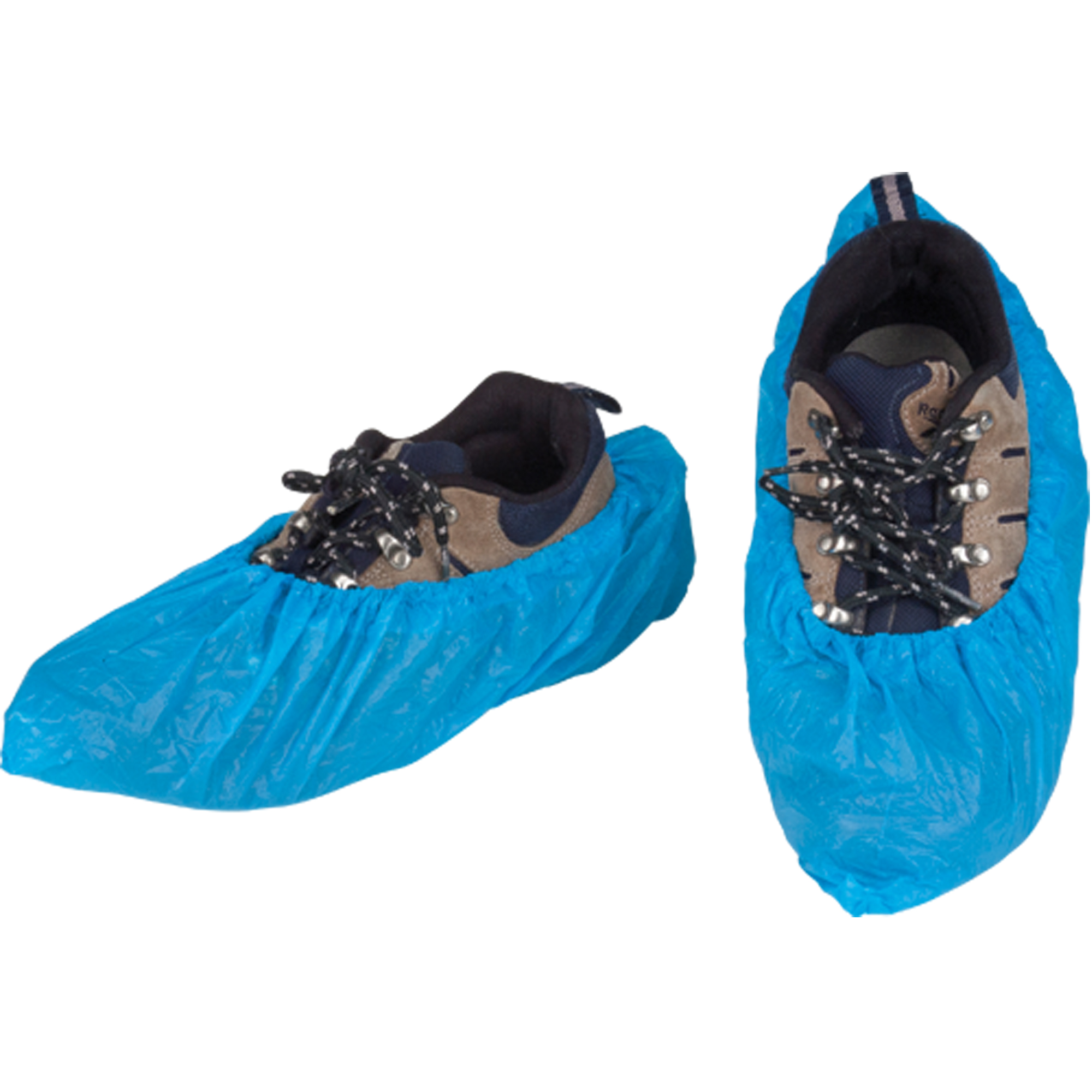 Couvre-chaussures CPE, Grand, Polyéthylène, Bleu