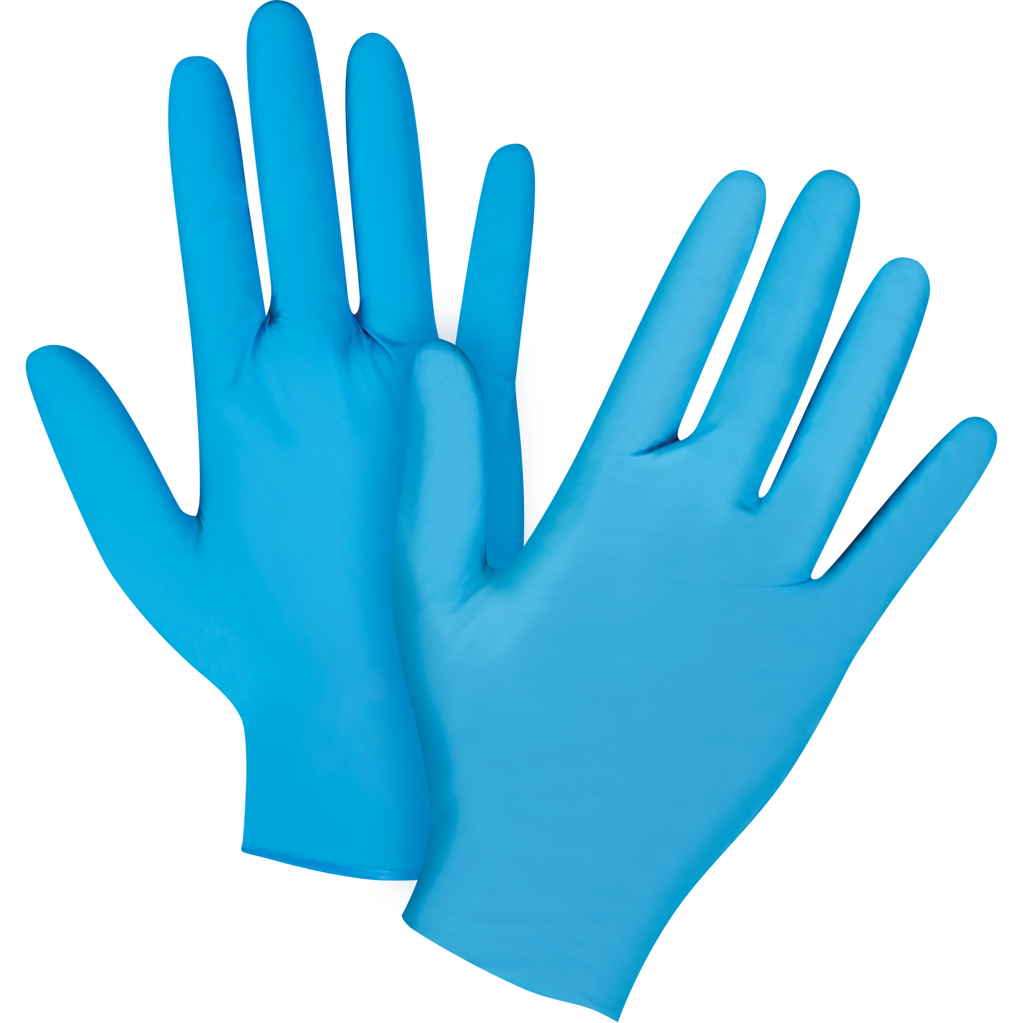 Emballages de gants jetables pour machine distributrice, Moyen, Nitrile, 4,5 mils, Sans poudre, Bleu, Classe 2