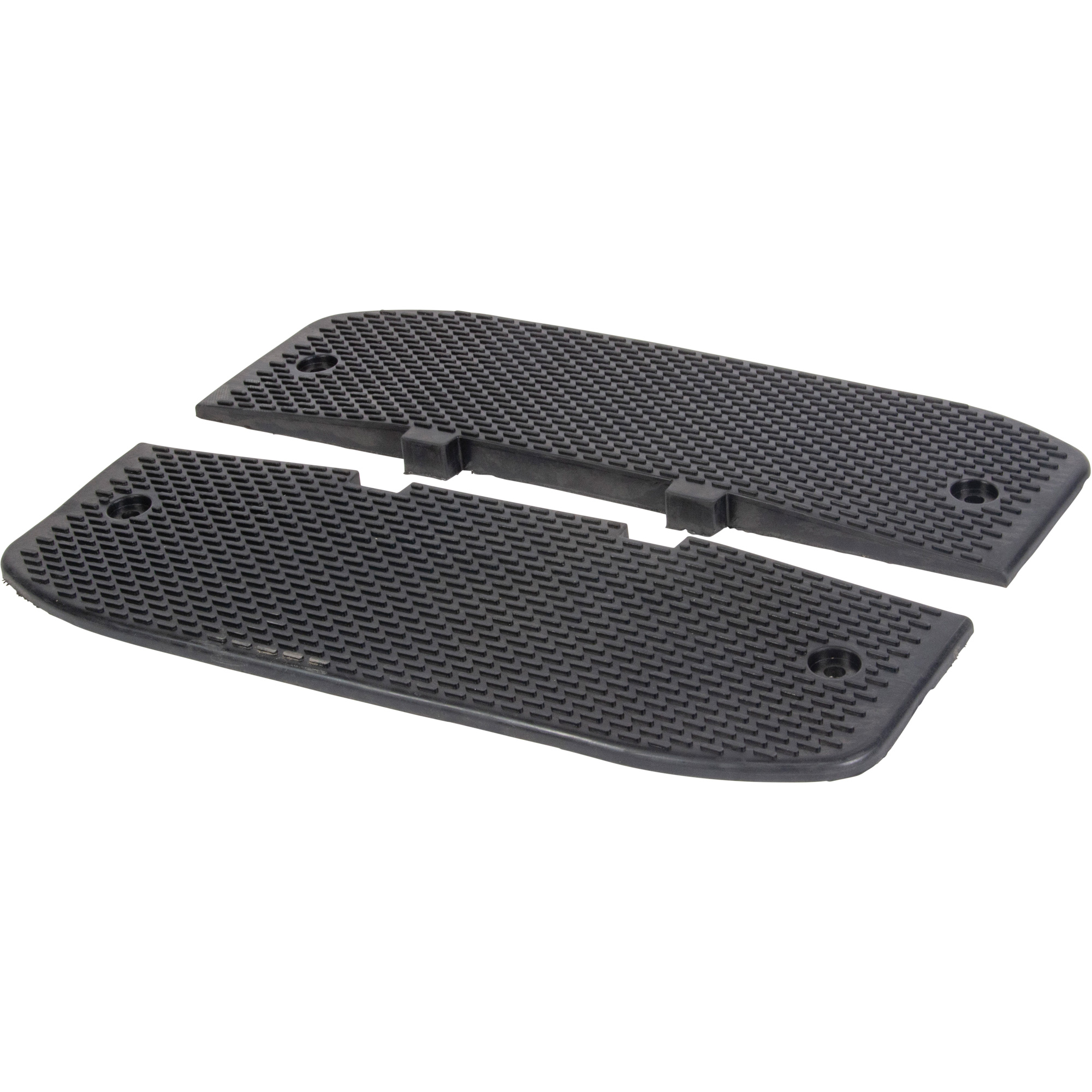 Embouts d'extrémités pour bosse de décélération, Caoutchouc, 3' lo x 20" la x 2" h