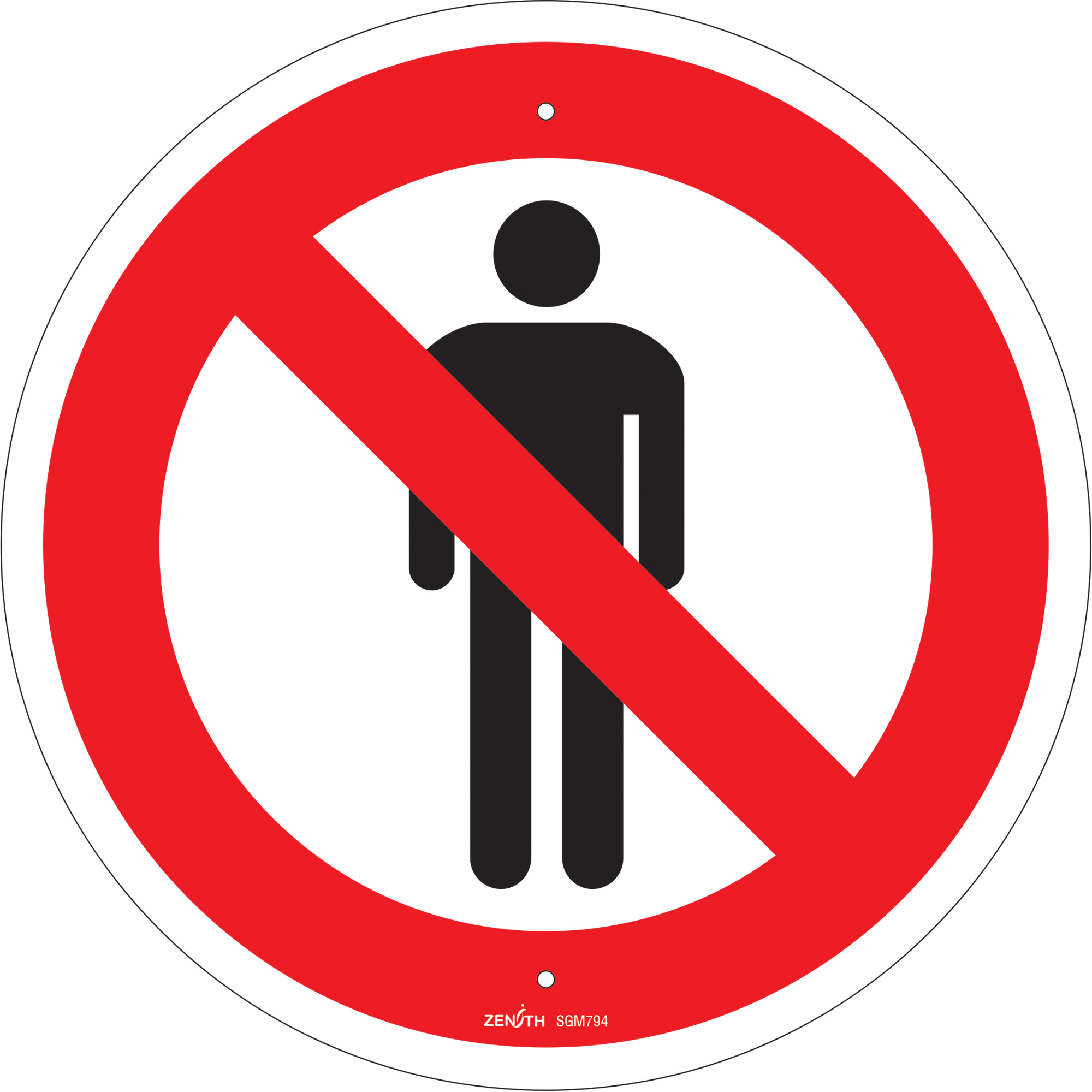 Enseigne de sécurité conforme à la CSA - Do Not Enter, 12" x 12", Plastique, Pictogramme
