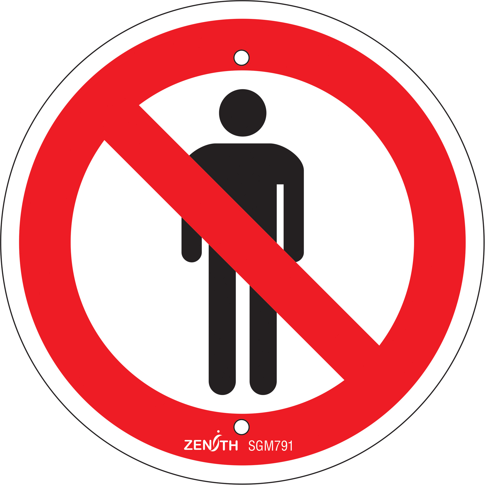 Enseigne de sécurité conforme à la CSA - Do Not Enter, 6" x 6", Plastique, Pictogramme