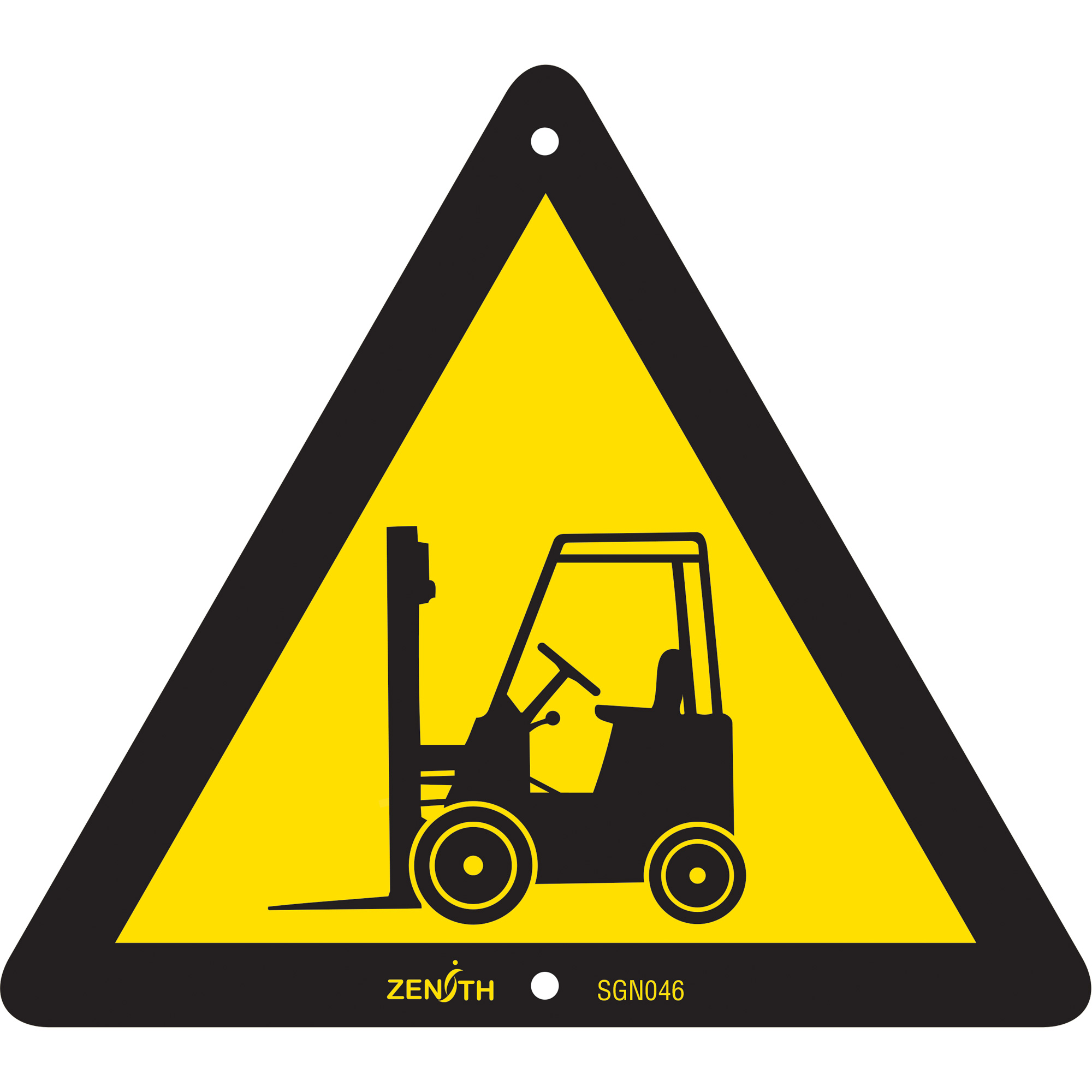 Enseigne de sécurité conforme à la CSA - Forklift, 6" x 6", Plastique, Pictogramme