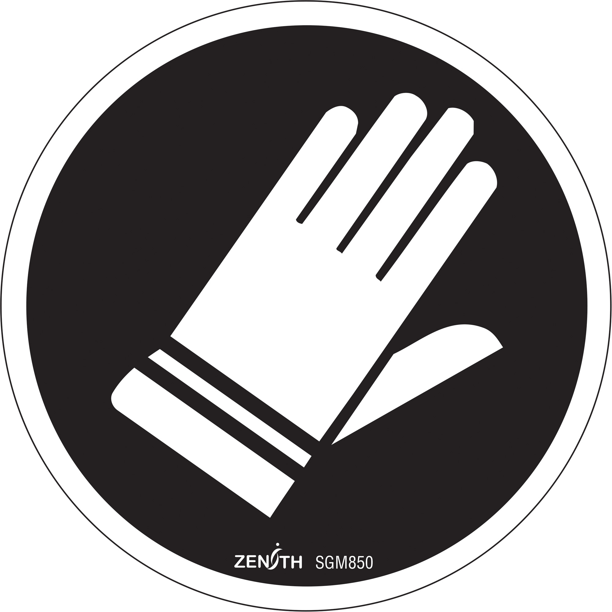 Enseigne de sécurité conforme à la CSA - Hand Protection Required, 6" x 6", Vinyle, Pictogramme