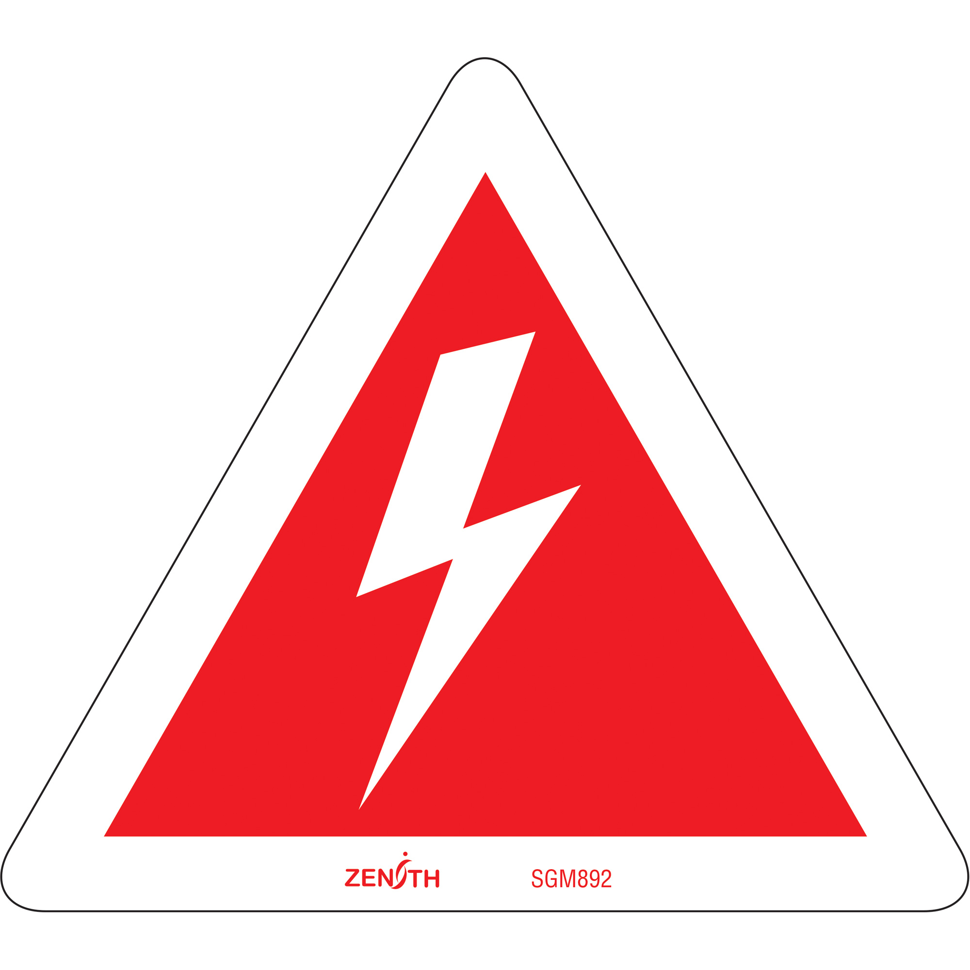 Enseigne de sécurité conforme à la CSA - High Voltage, 6" x 6", Vinyle, Pictogramme