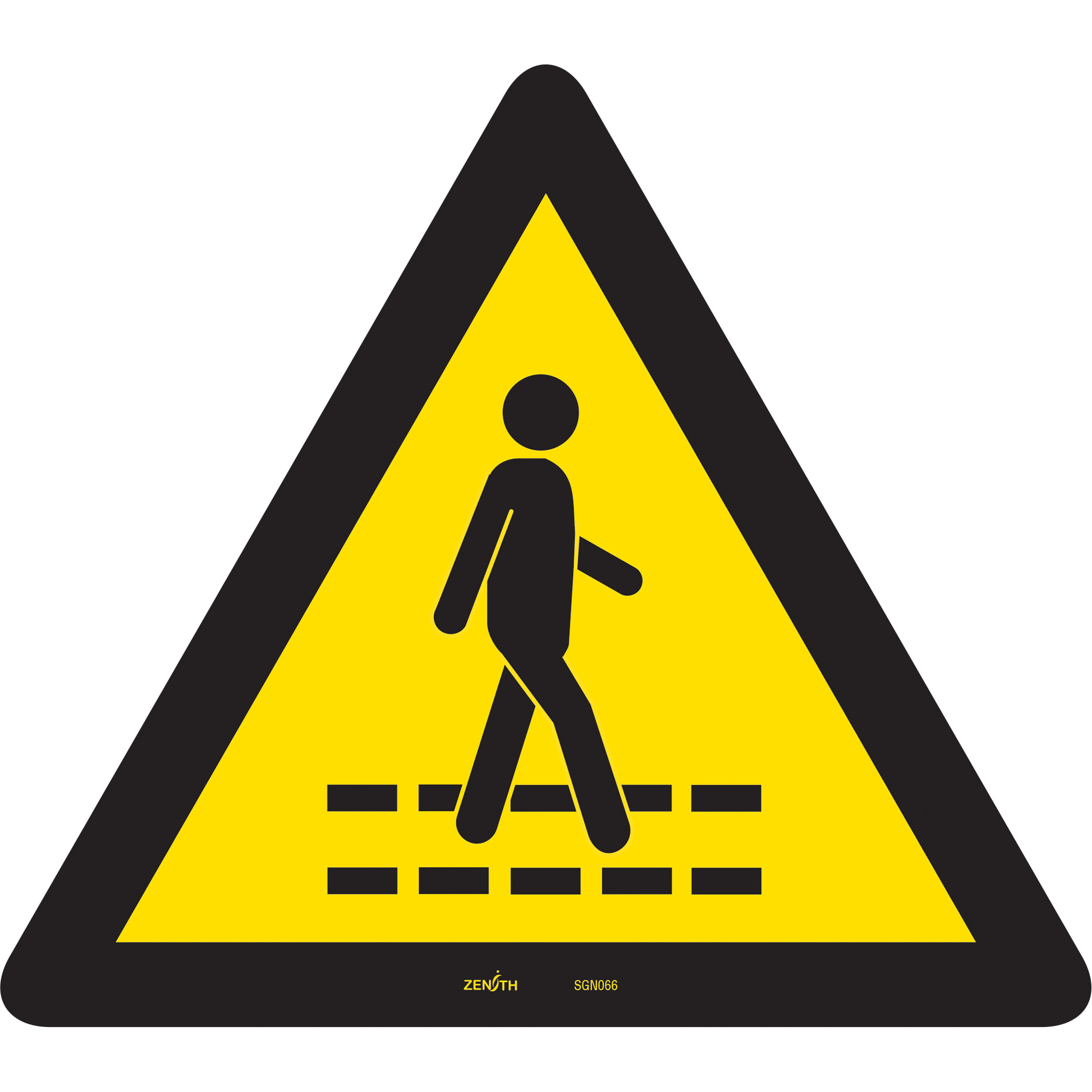 Enseigne de sécurité conforme à la CSA - Pedestrian Safety Lane, 12" x 12", Vinyle, Pictogramme