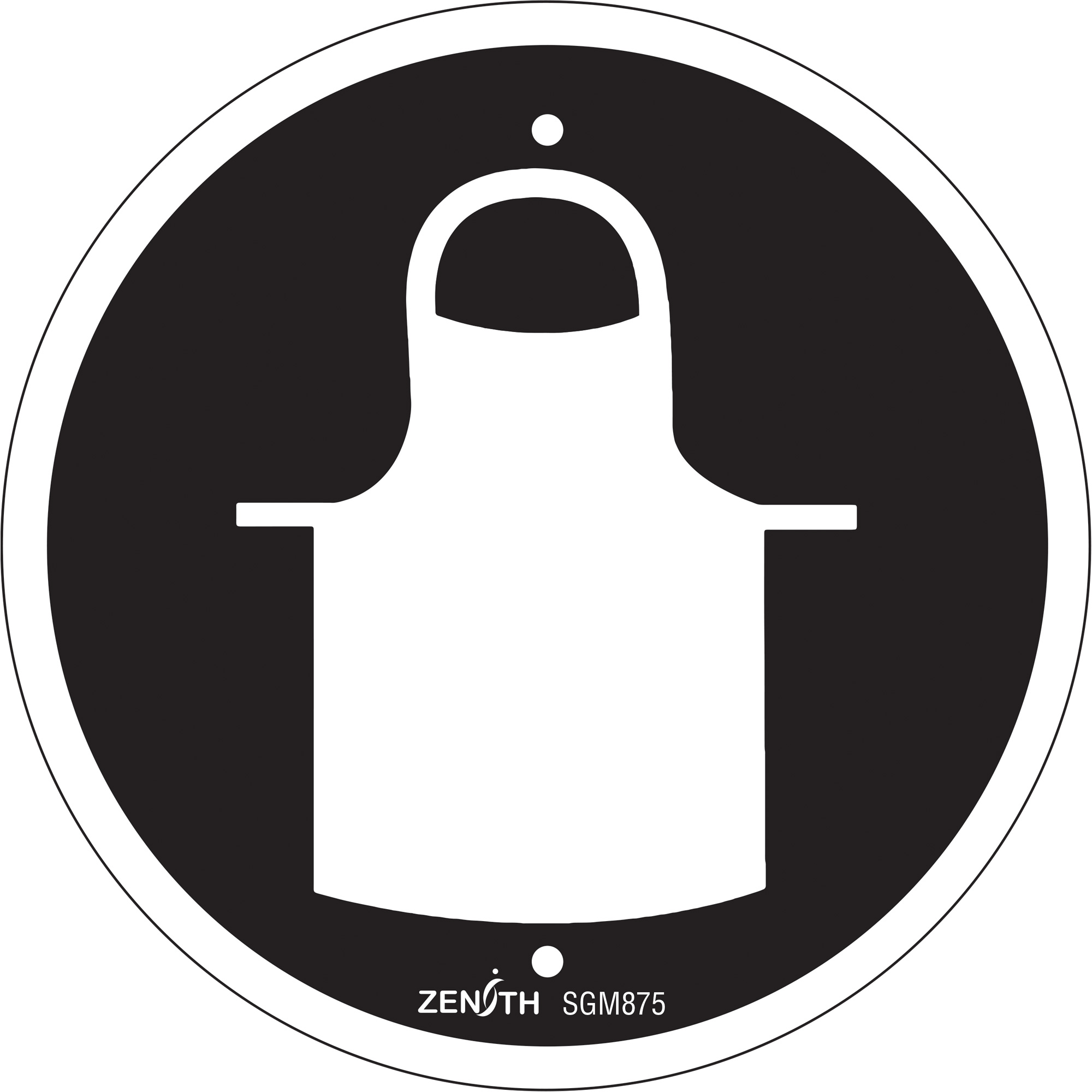Enseigne de sécurité conforme à la CSA - Protective Clothing, 6" x 6", Plastique, Pictogramme