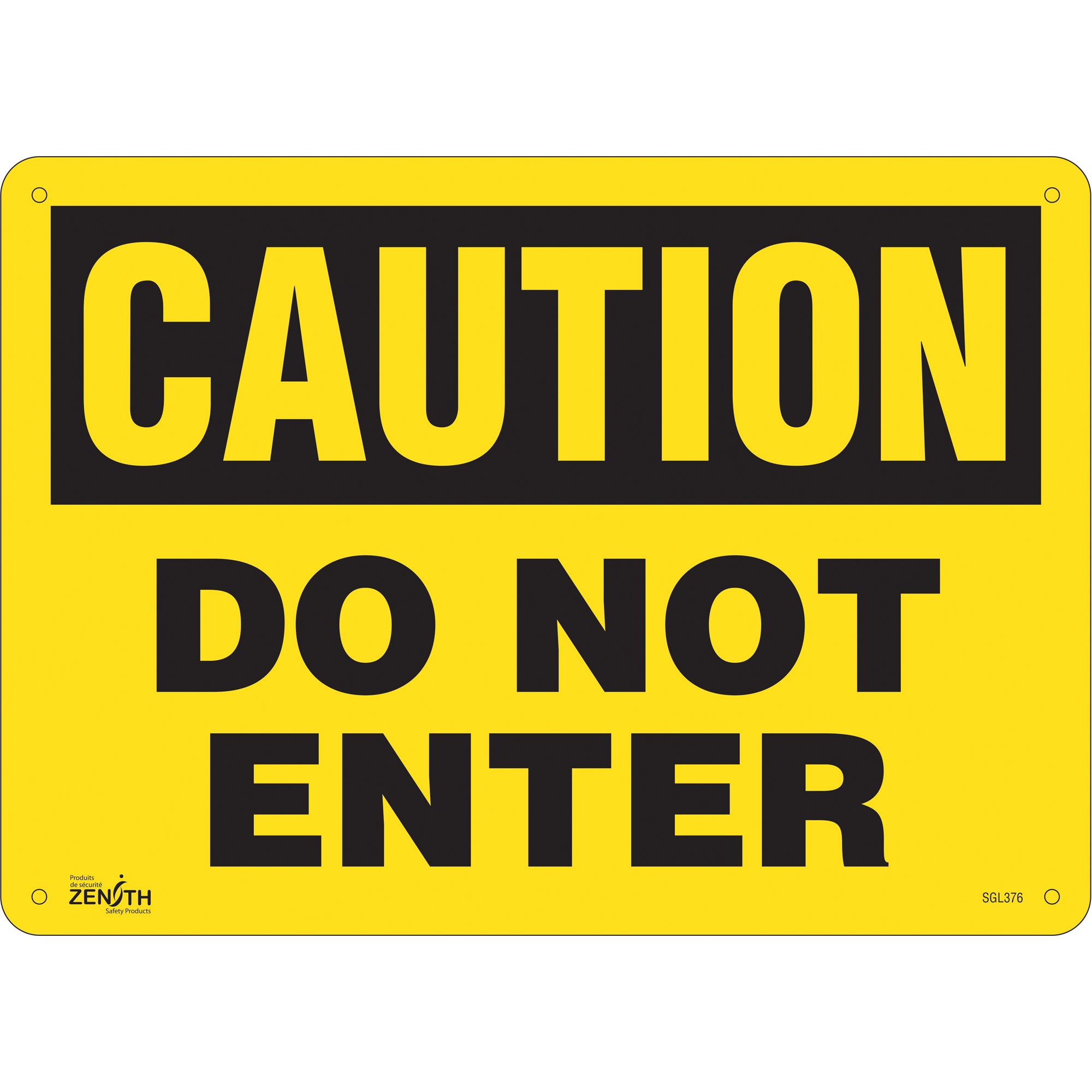 Enseigne «Do Not Enter», 10" x 14", Aluminium, Anglais